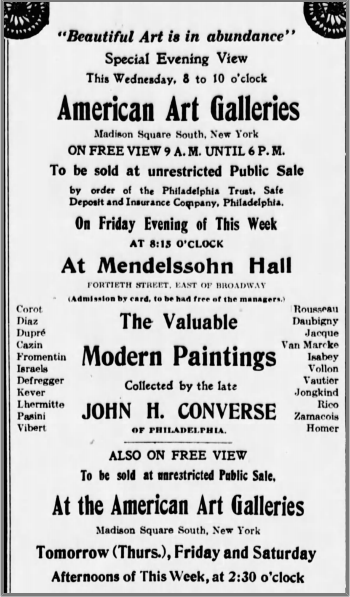 "Landscape by the Sea", The Jean Baptiste Camille Corot from the John H. Converse Collection