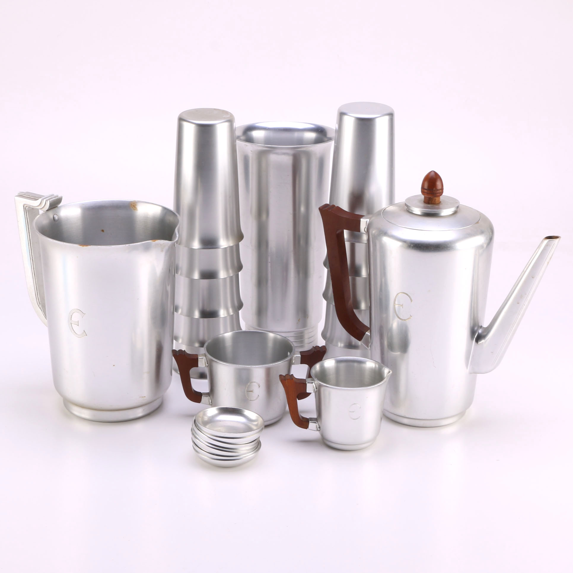 Collection of Kensington Aluminum Serveware