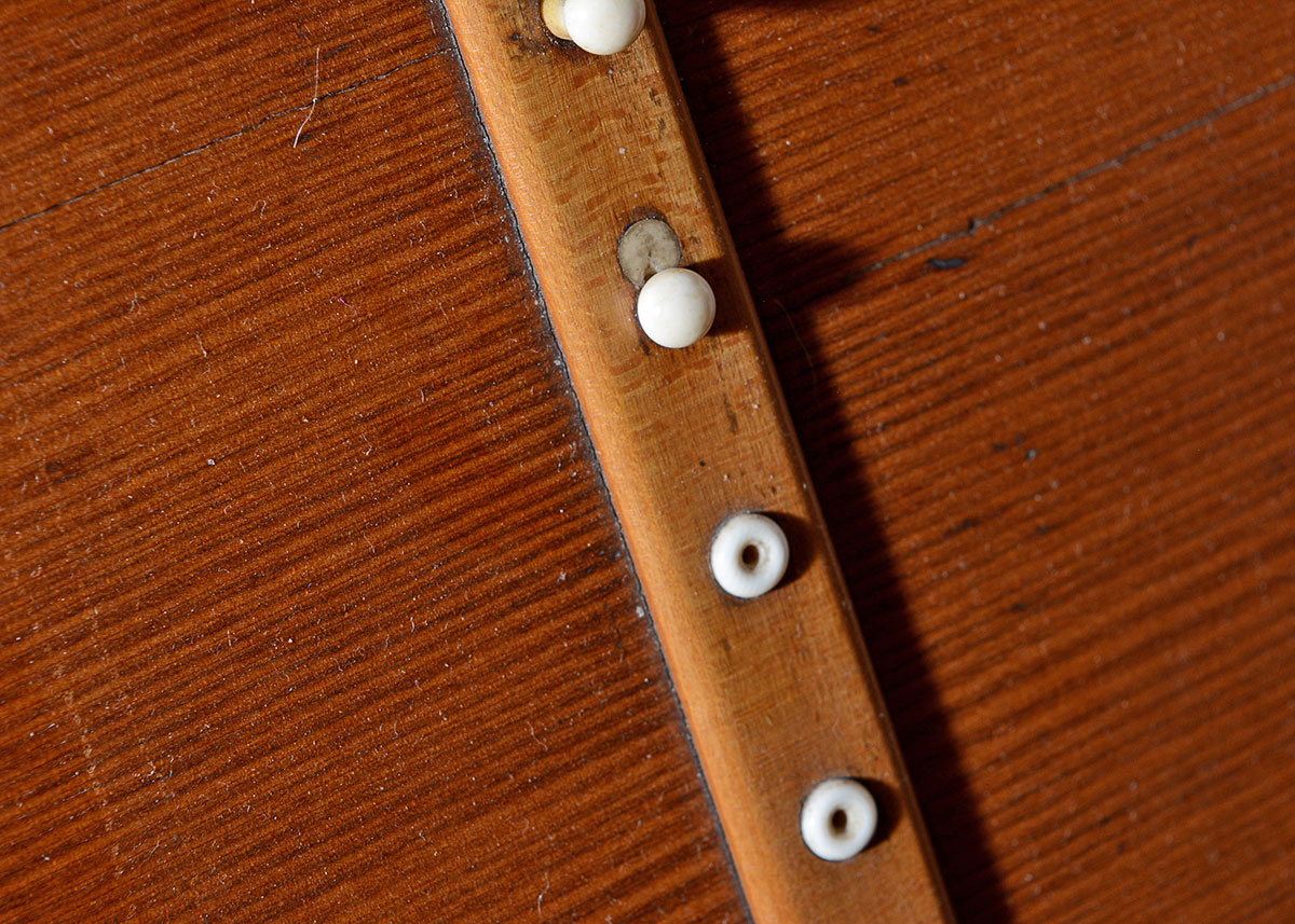 Rare 19th Century Gilt-Decorated Pedal Harp by J. F. Brown & Company