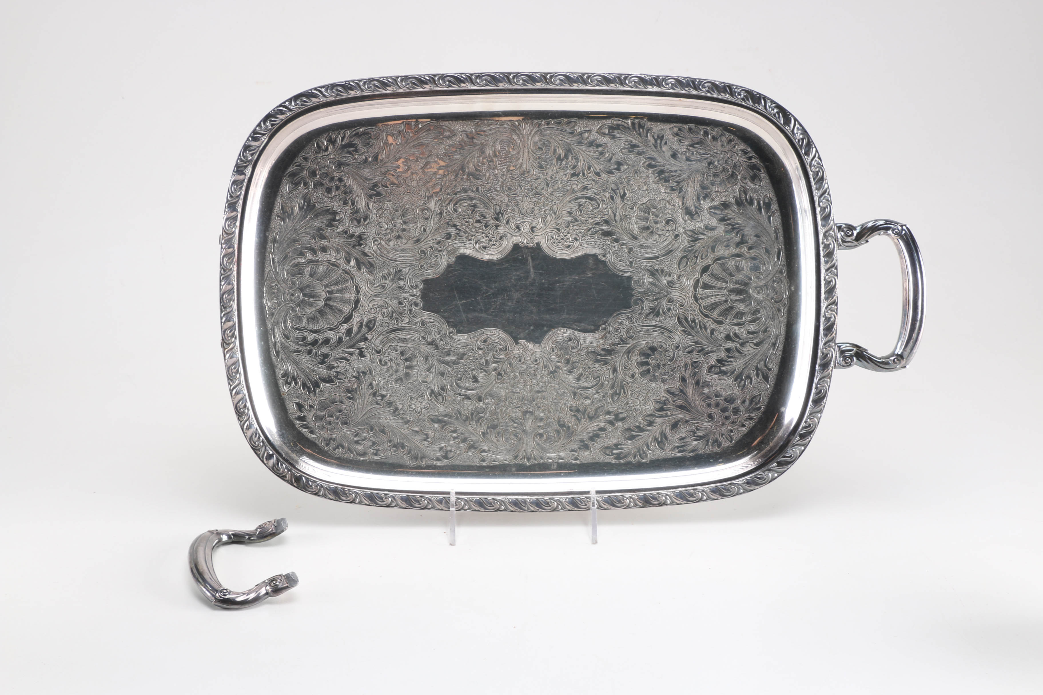 Oneida "Briarcliff" Silver Plate Coffee Set and a Wm. A Rogers Plate