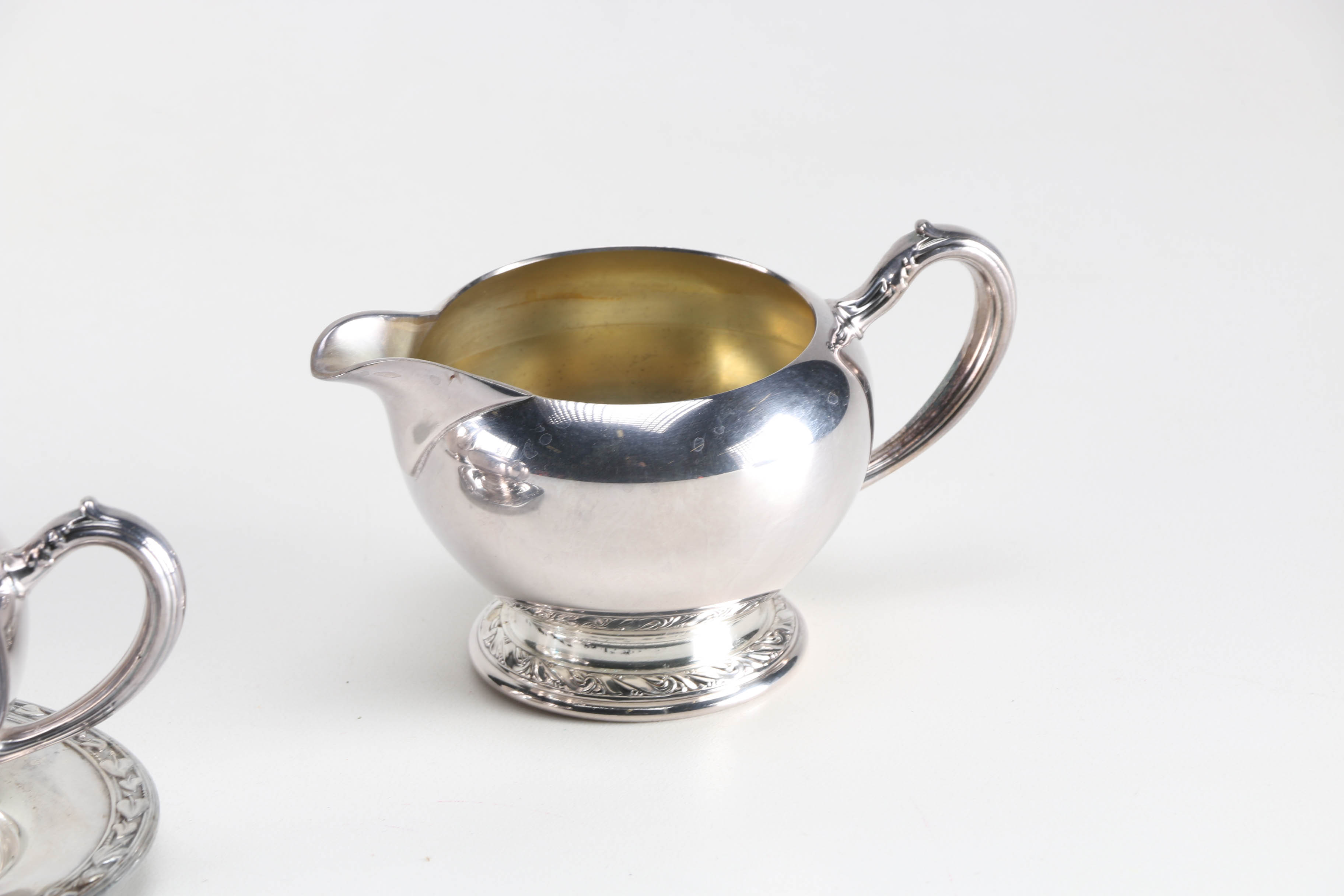 Oneida "Briarcliff" Silver Plate Coffee Set and a Wm. A Rogers Plate