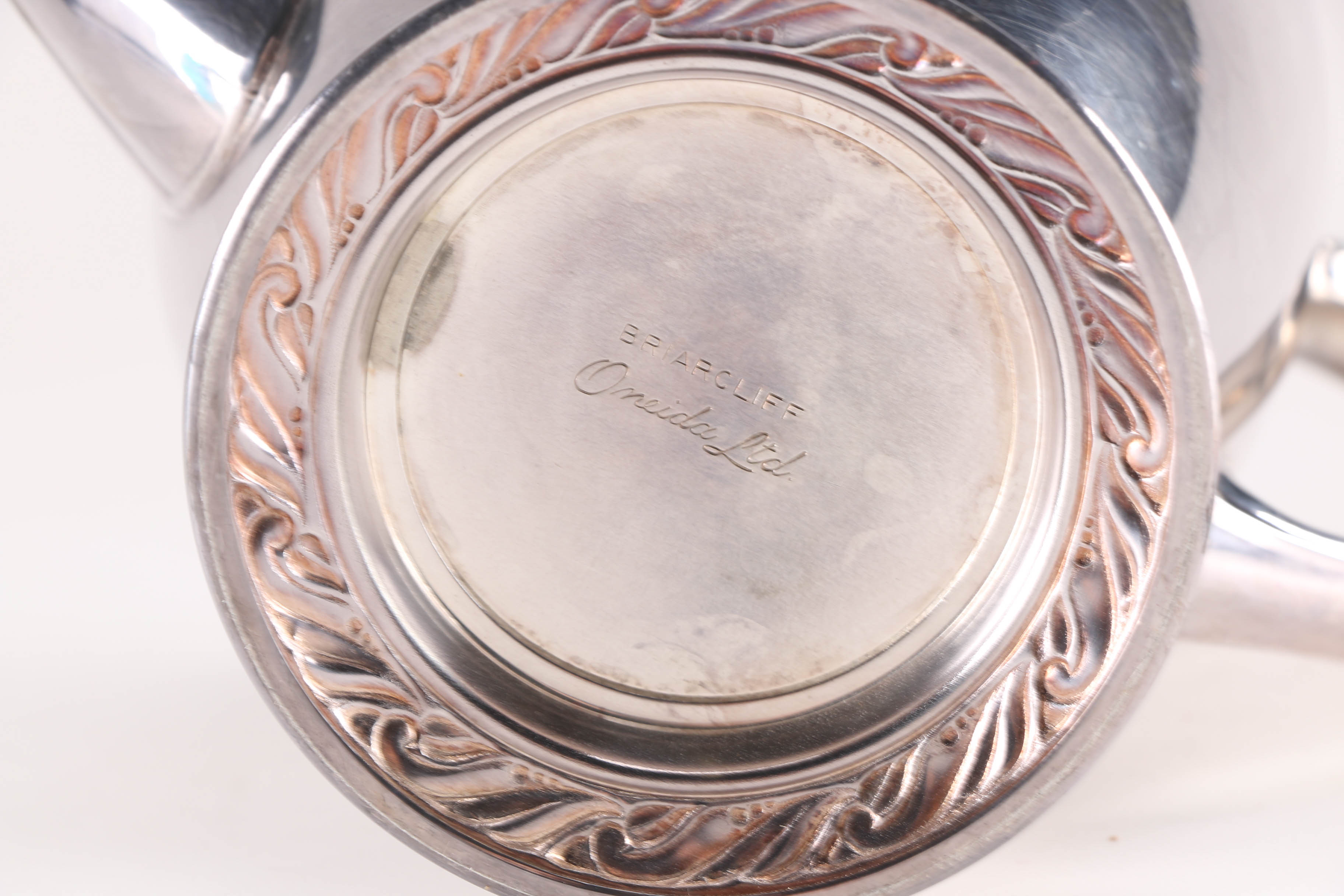 Oneida "Briarcliff" Silver Plate Coffee Set and a Wm. A Rogers Plate