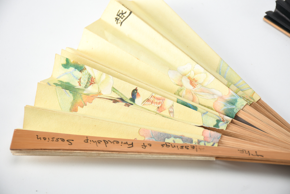 Assortment of Vintage Wooden Fans