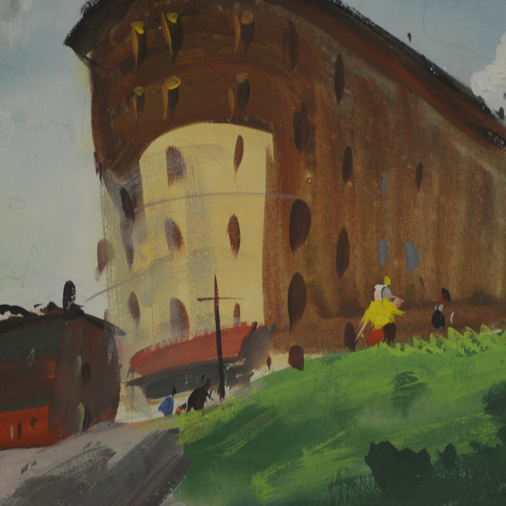 "Windy Hill" Watercolor by Hardie Gramatky