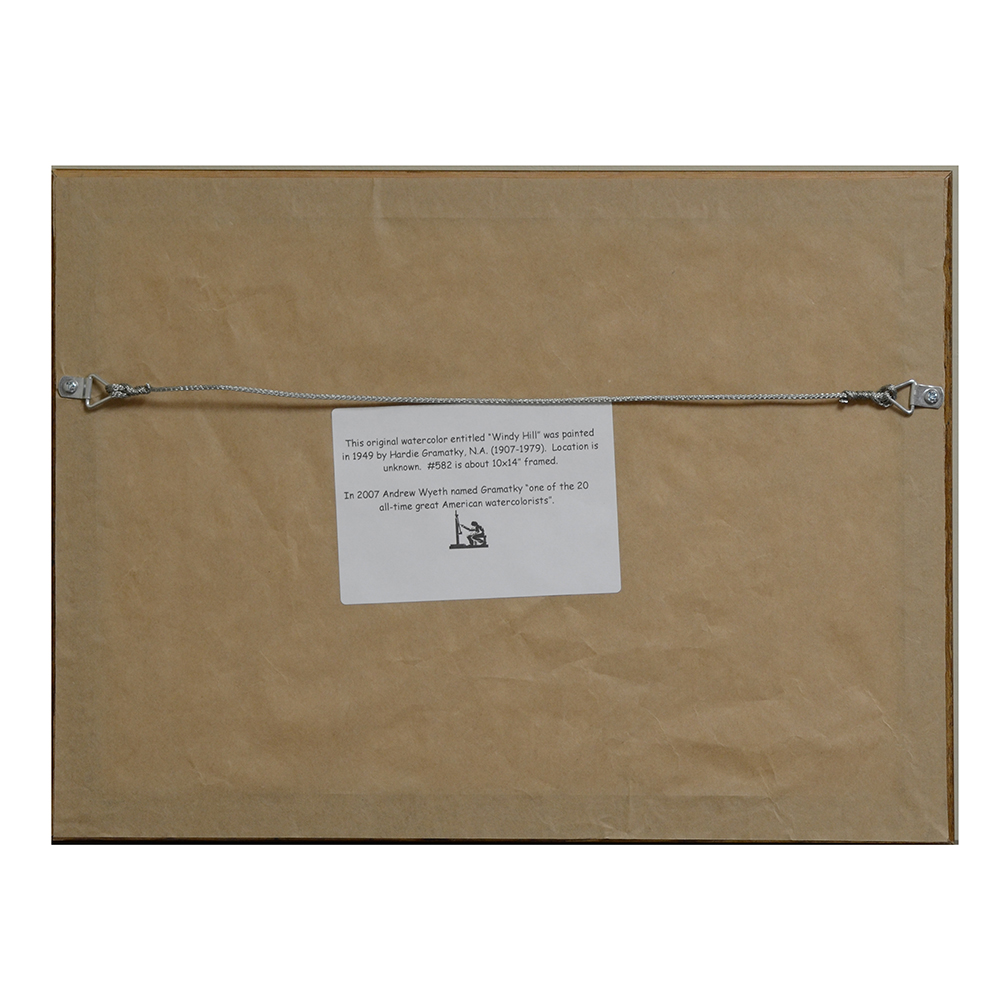 "Windy Hill" Watercolor by Hardie Gramatky