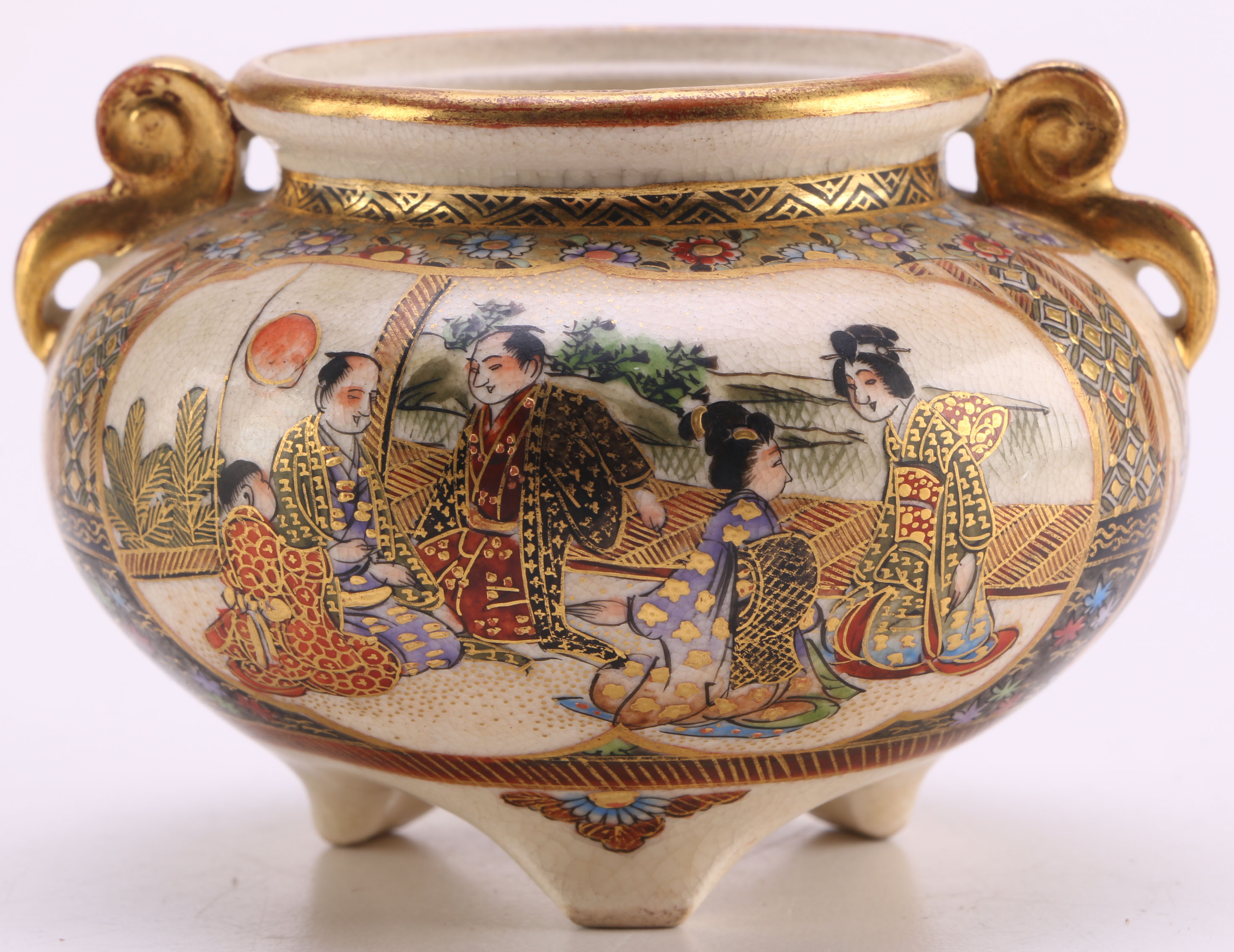 Collection of Fine Japanese Satsuma Stoneware