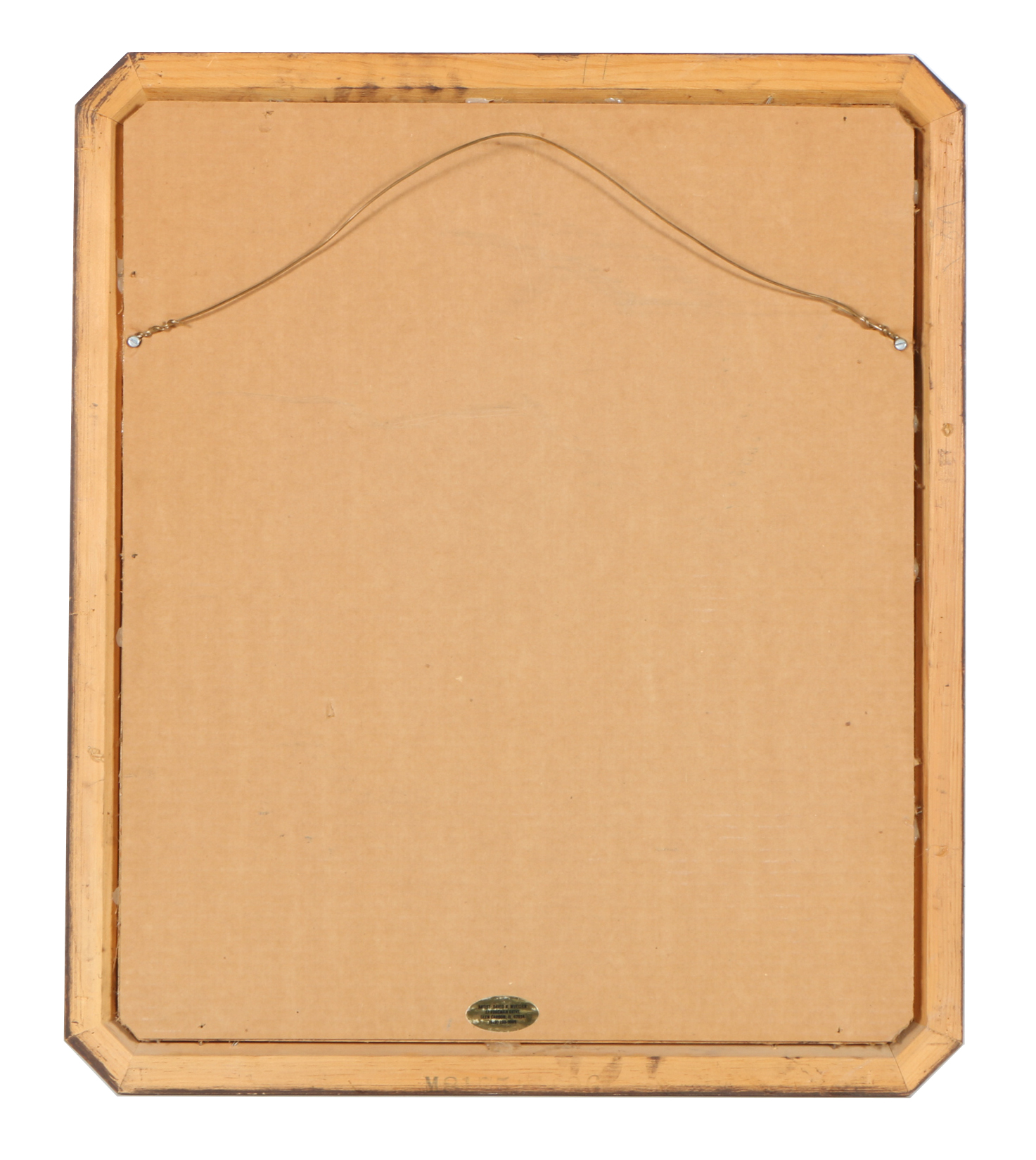 Etched Plaque of an Eagle by D R Mueller