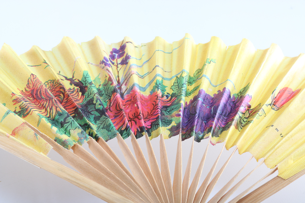 Assortment of Vintage Wooden Fans