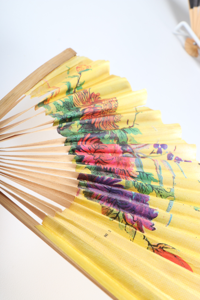 Assortment of Vintage Wooden Fans