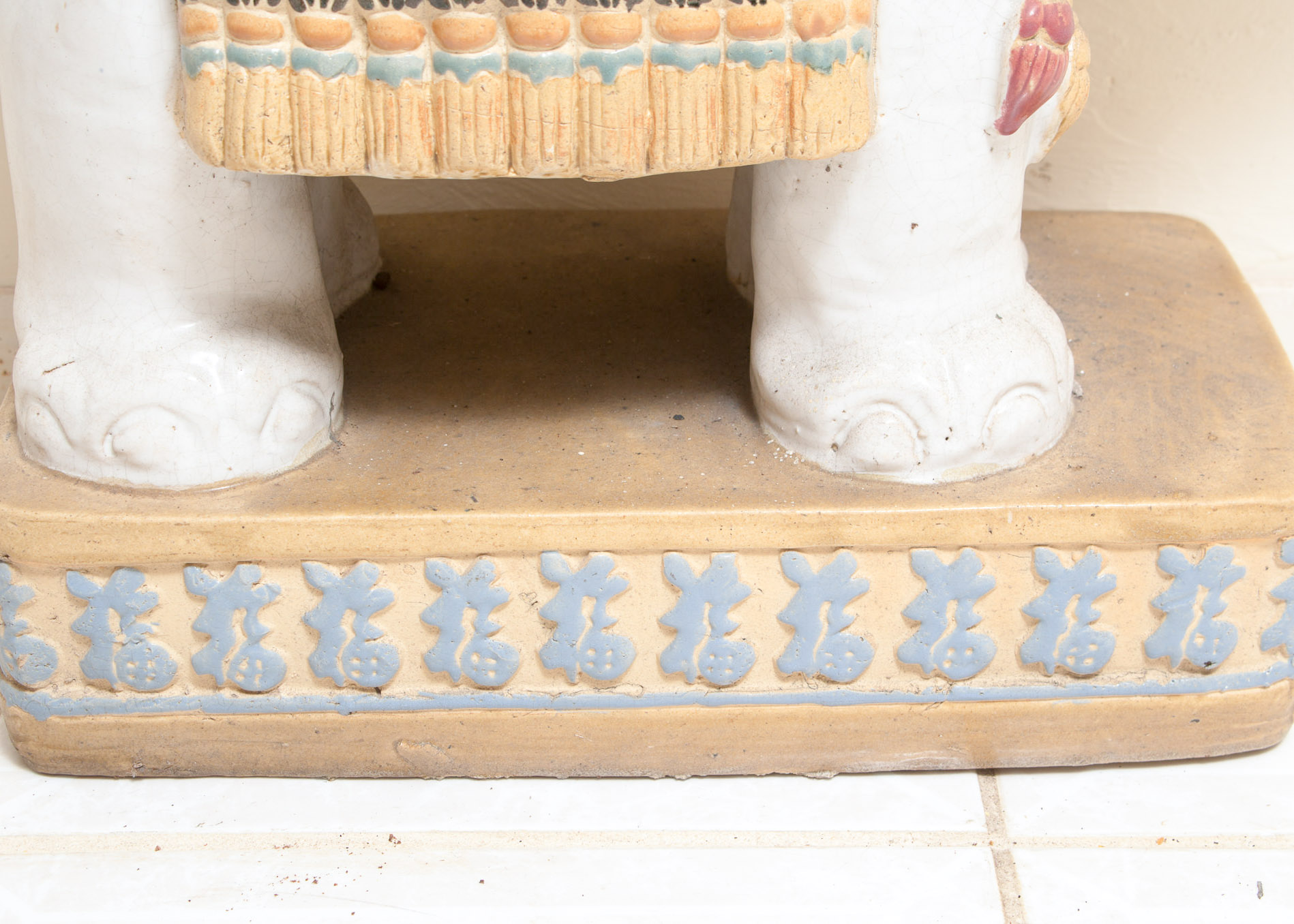 Chinese Ceramic Elephant Plant Stands