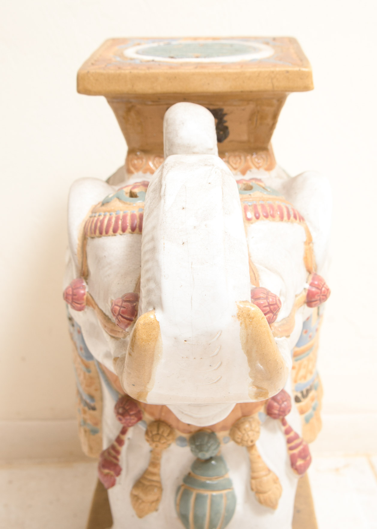 Chinese Ceramic Elephant Plant Stands