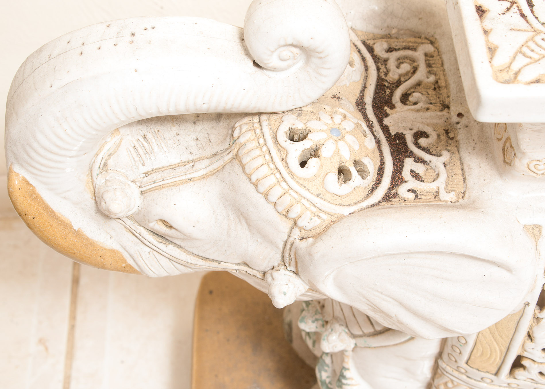 Chinese Ceramic Elephant Plant Stands