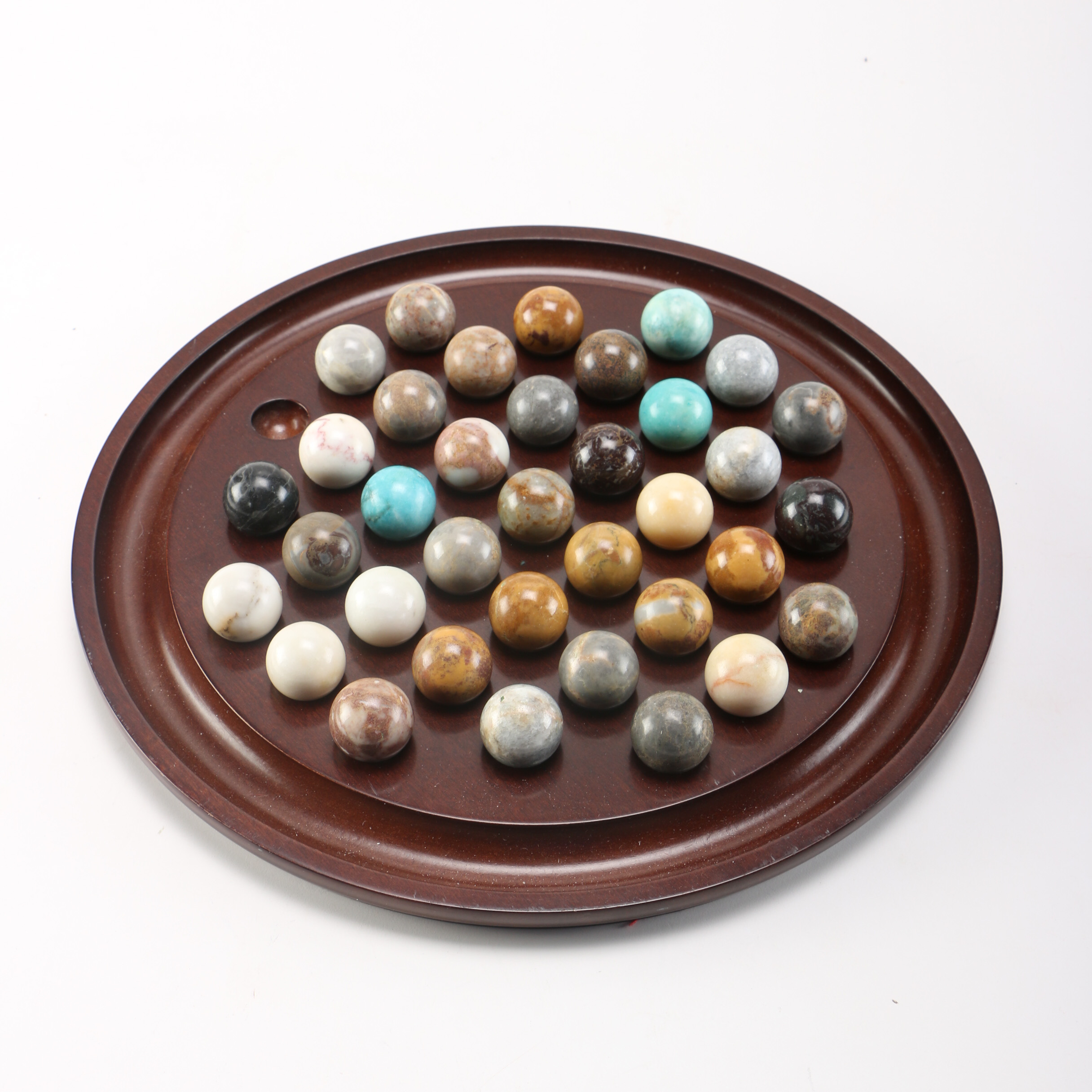 1994 Bombay Company Marble Solitaire Game