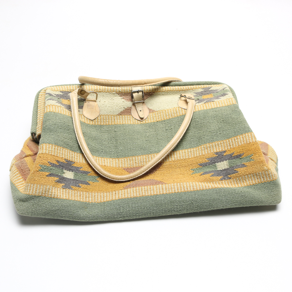 Women's Heavy Weave Carpet Bag