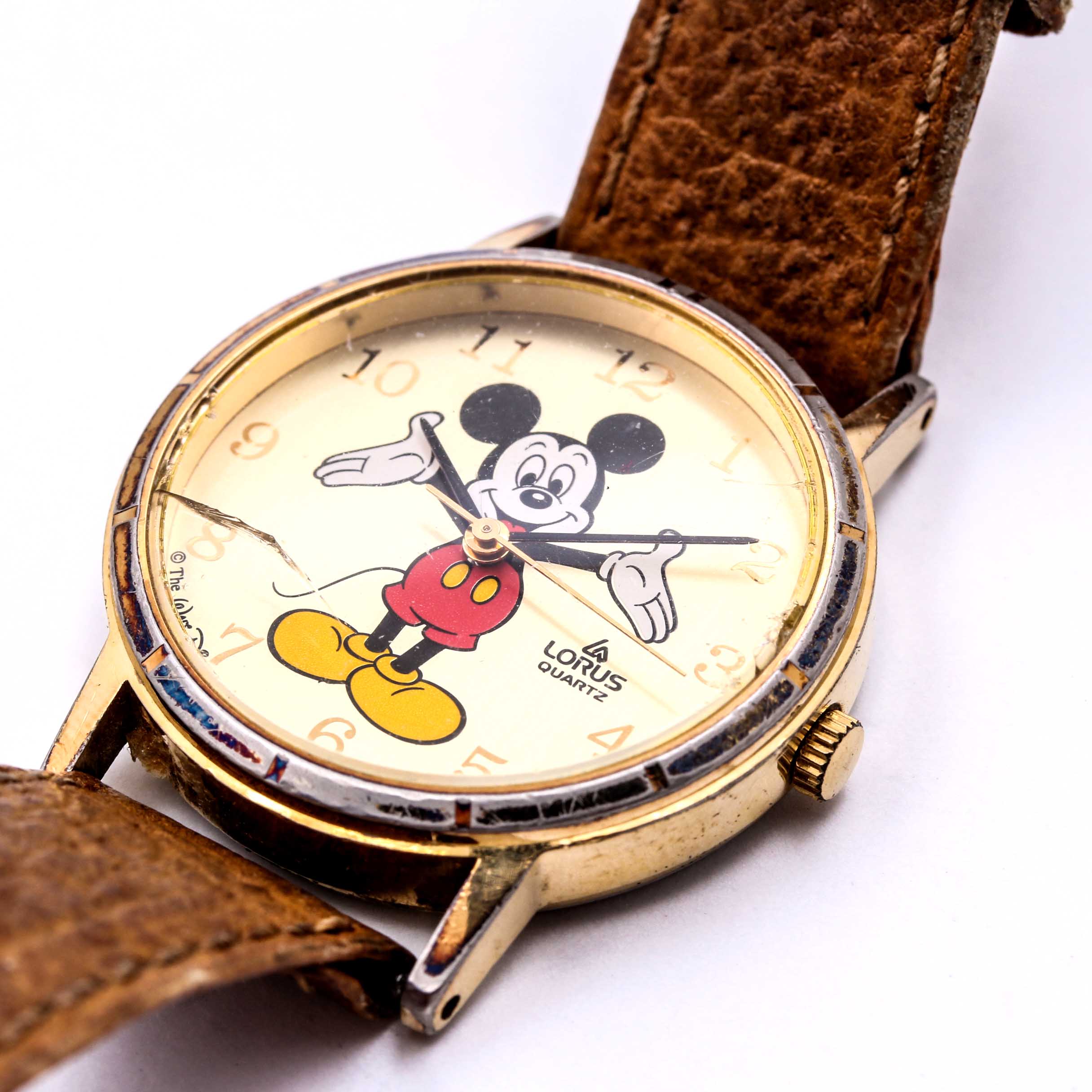 Seiko and Lorus Mickey Mouse ©The Walt Disney Company Leather Strap Watches