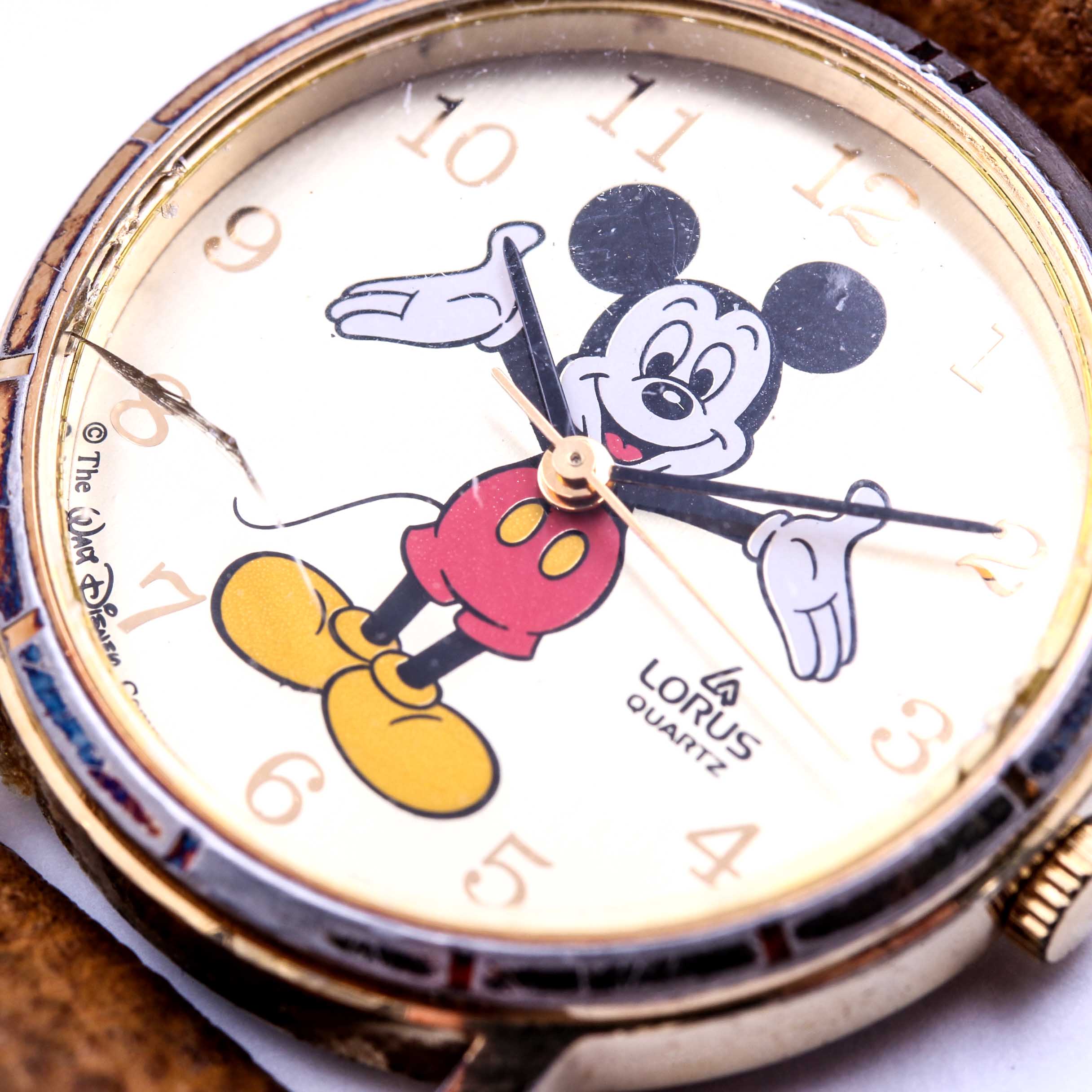 Seiko and Lorus Mickey Mouse ©The Walt Disney Company Leather Strap Watches