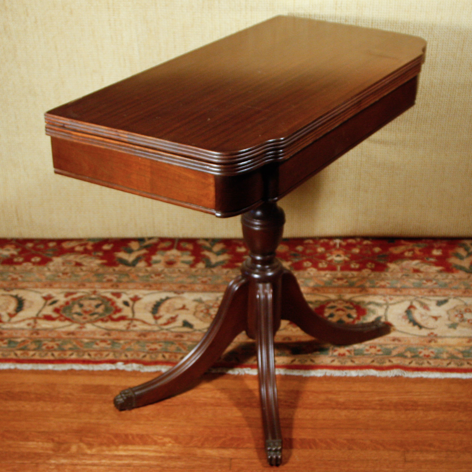 Mahogany Flip-Top Game Table