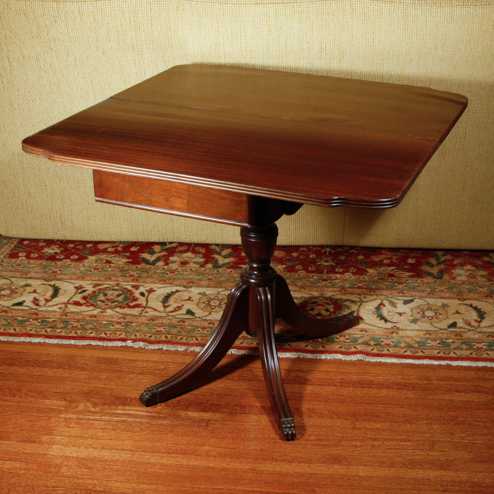 Mahogany Flip-Top Game Table