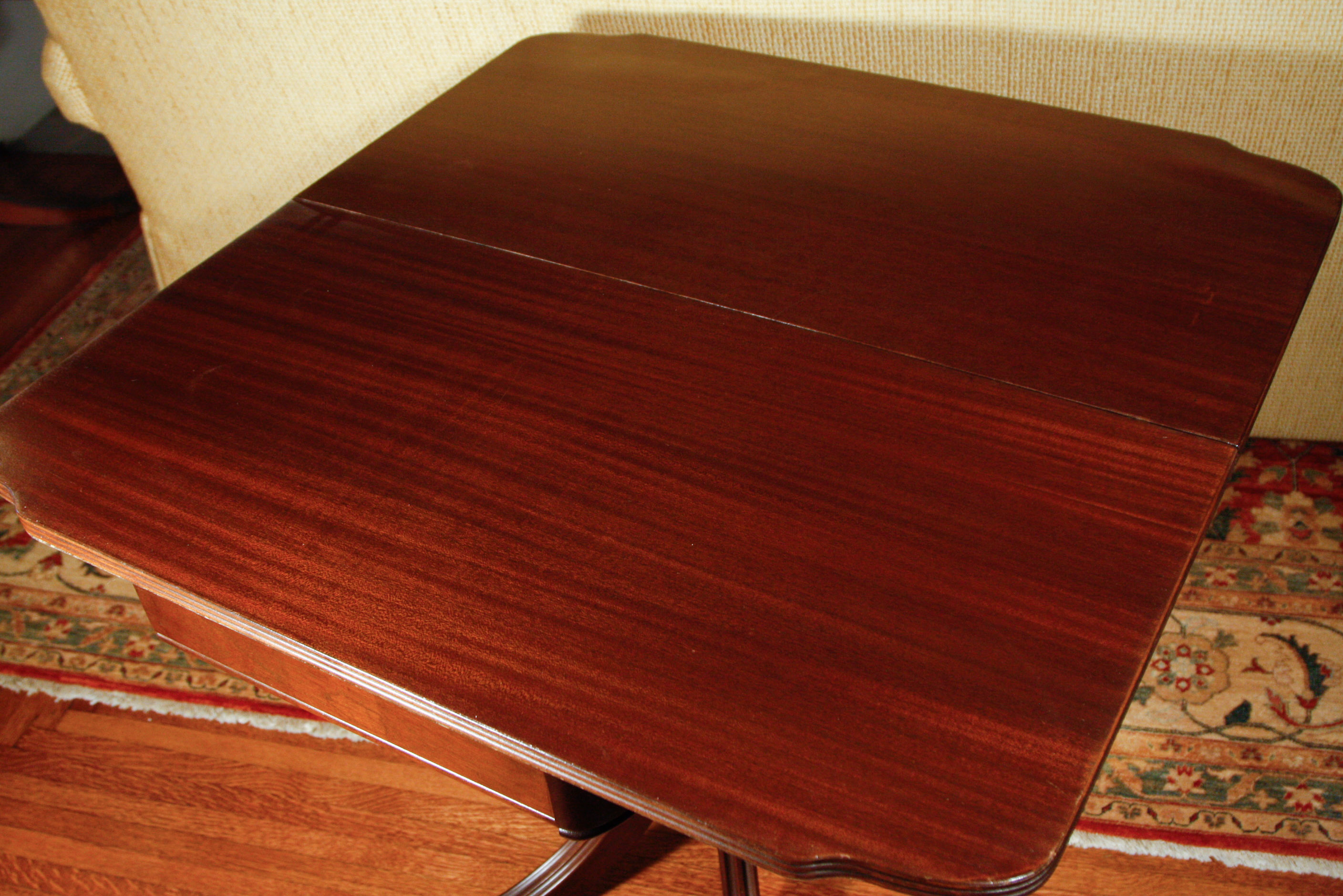 Mahogany Flip-Top Game Table