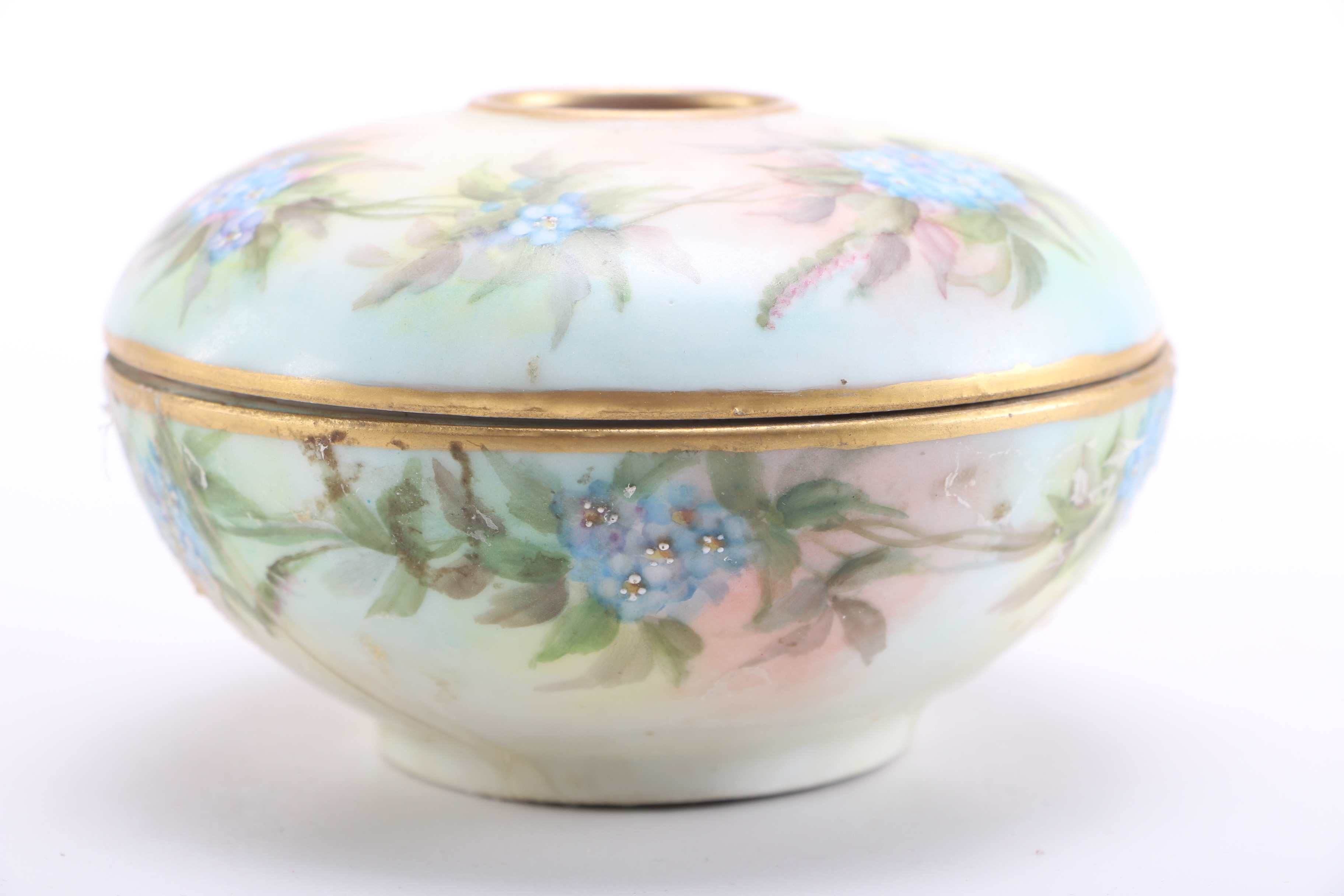 Vintage Limoges Porcelain Hair Receivers