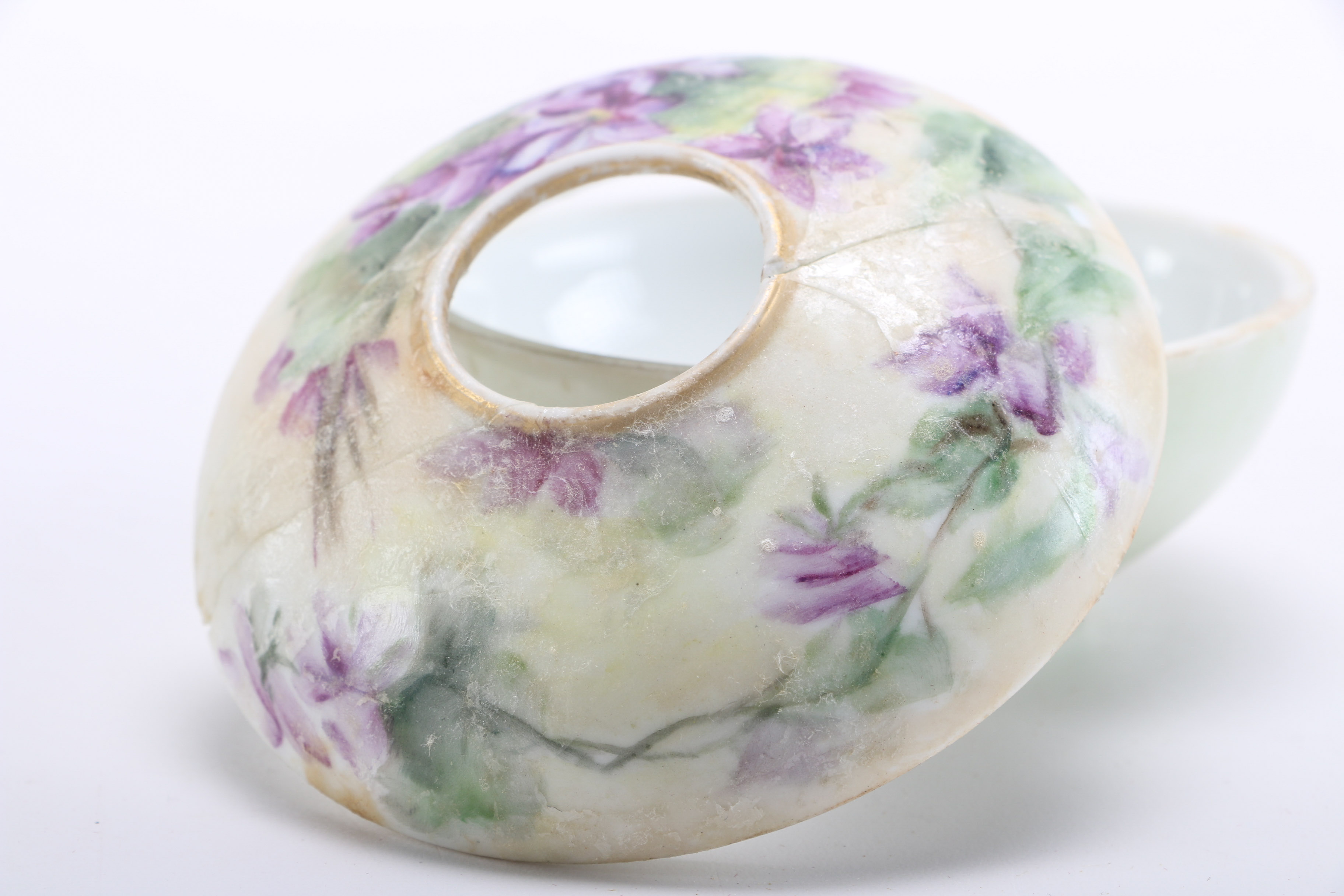 Vintage Limoges Porcelain Hair Receivers