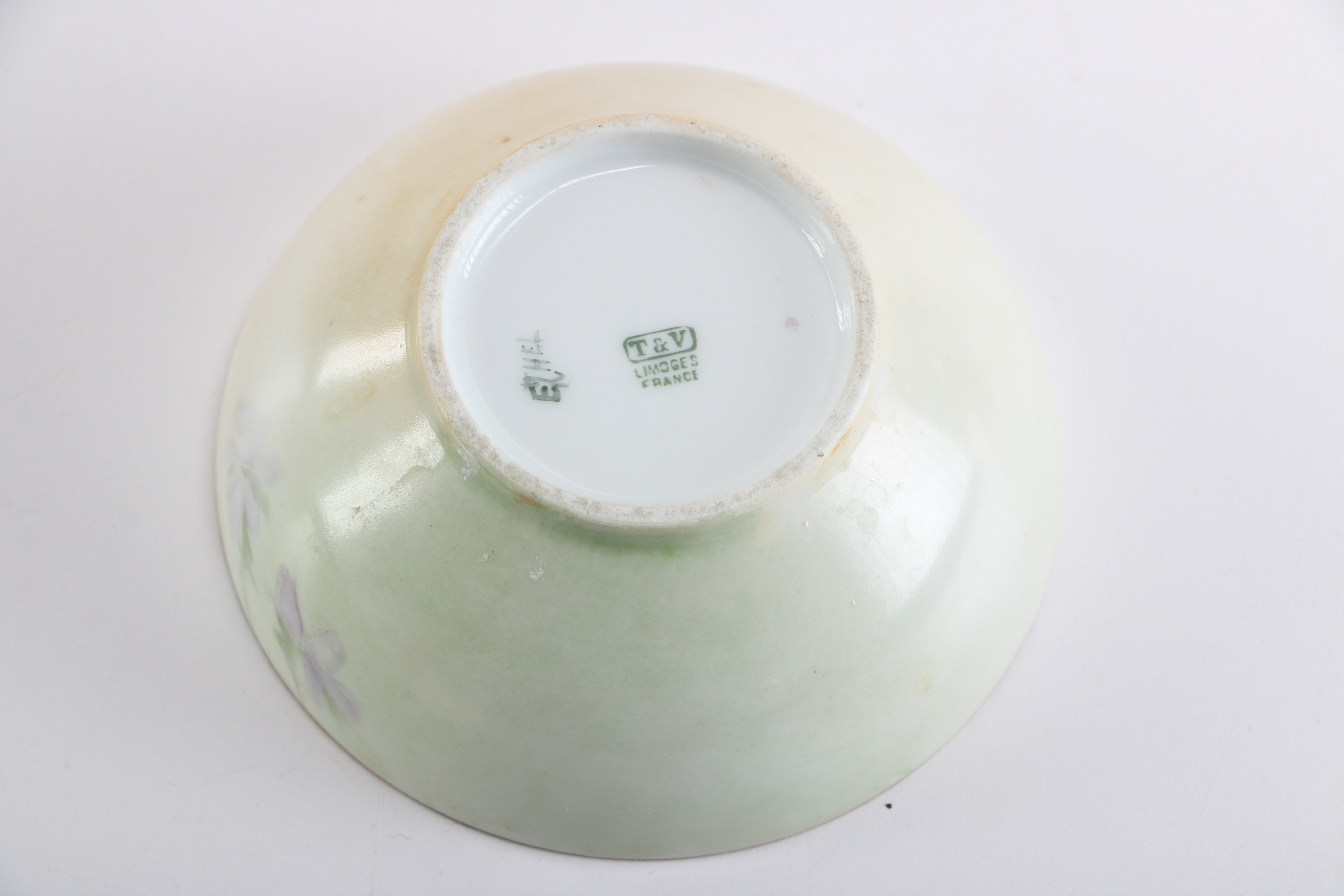 Vintage Limoges Porcelain Hair Receivers