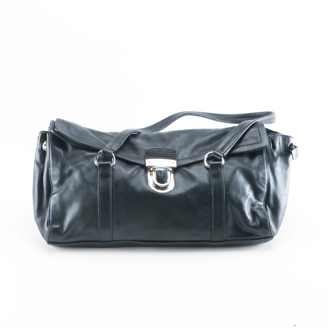 Black Leather Prada Bag
