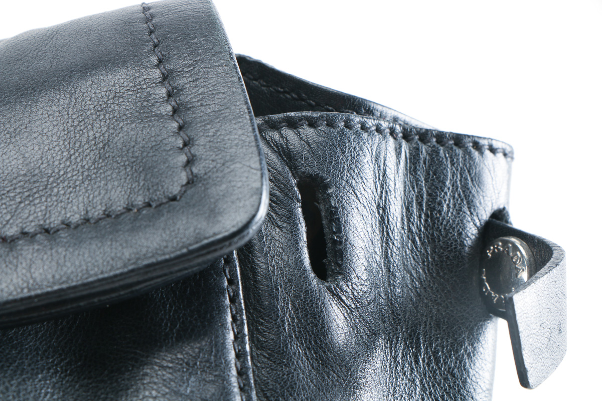 Black Leather Prada Bag