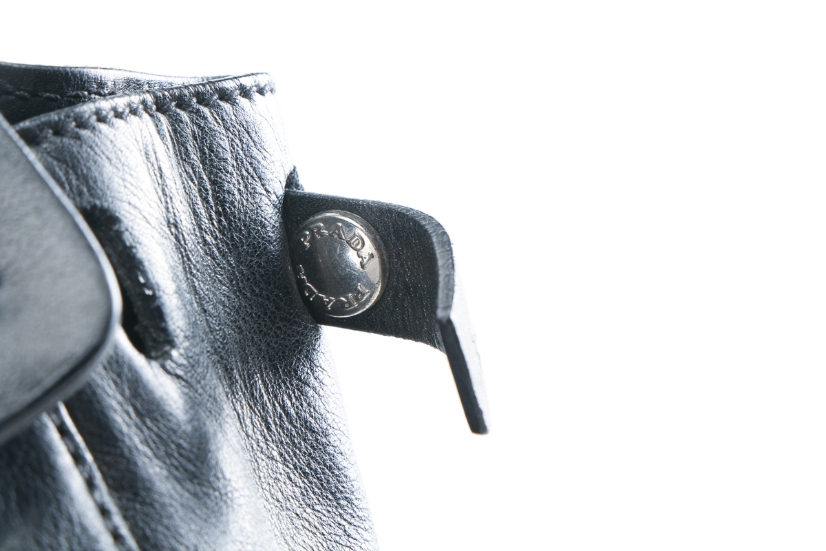Black Leather Prada Bag