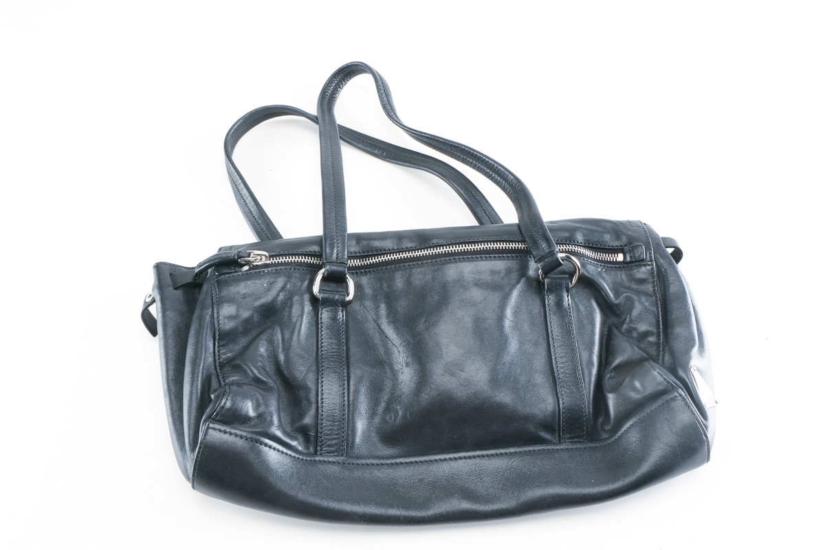 Black Leather Prada Bag