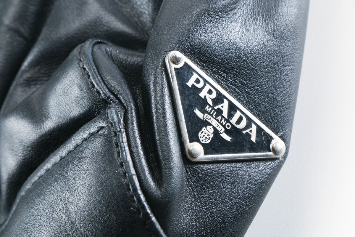 Black Leather Prada Bag