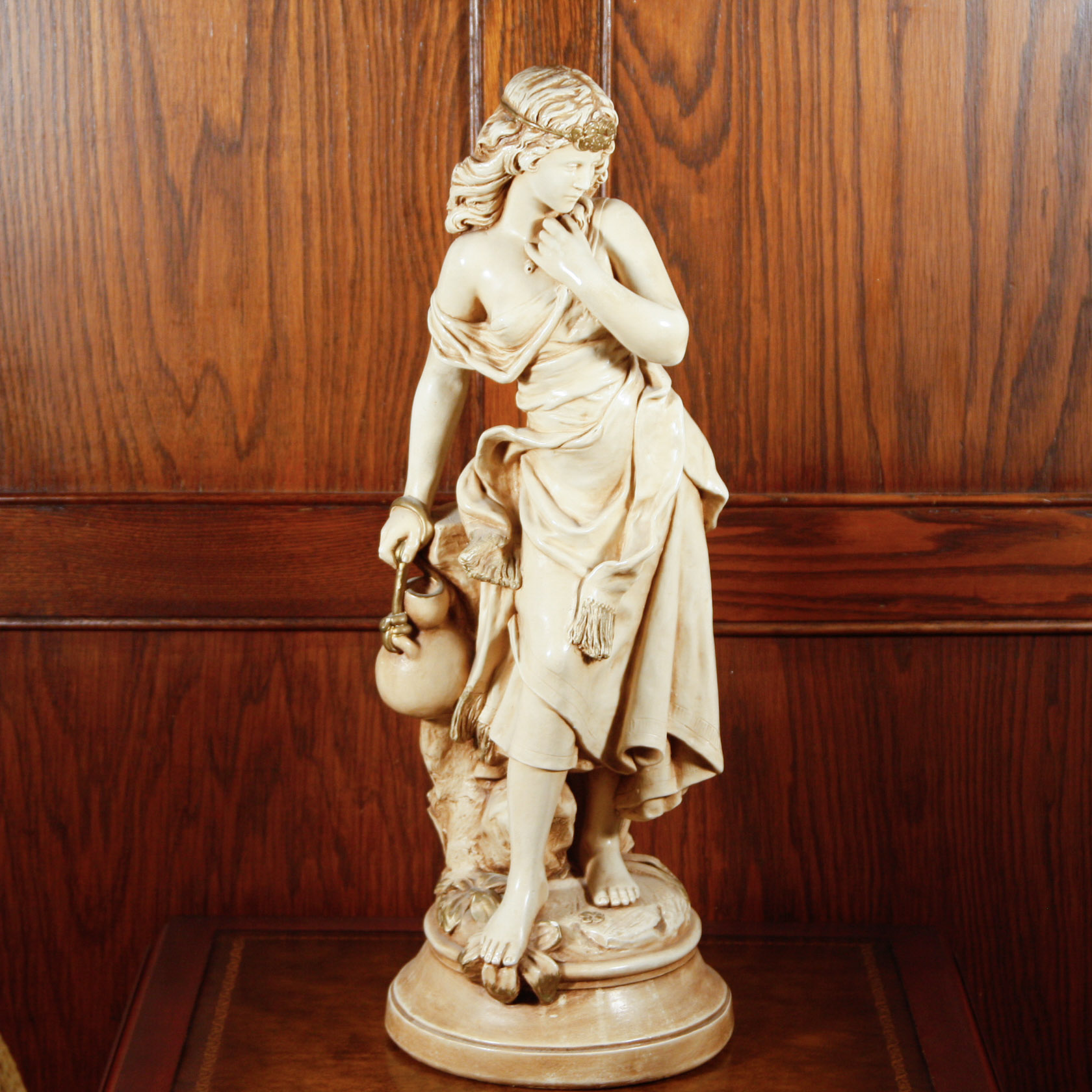 Marwal Ind Inc. Chalkware Sculpture After Moreau