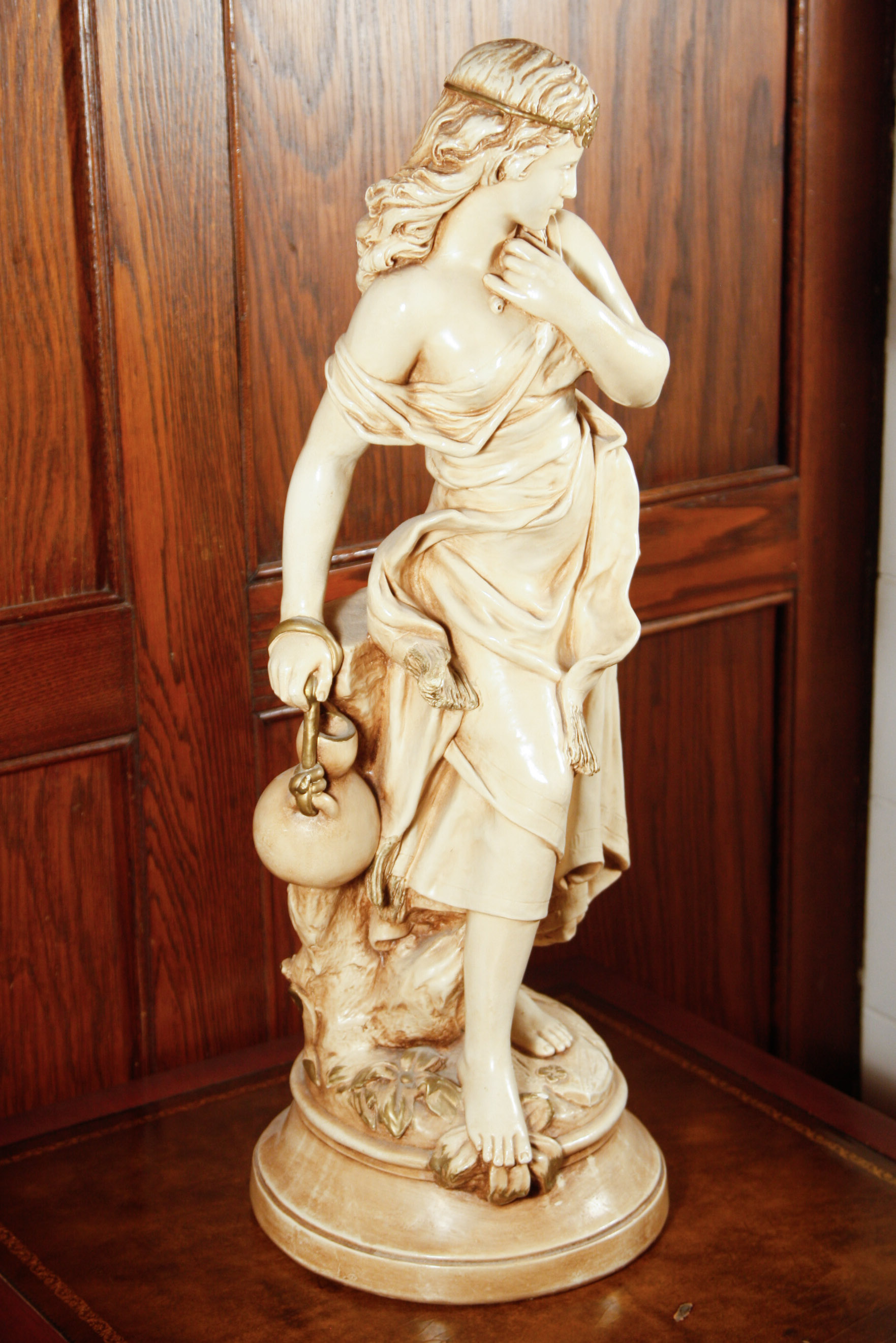 Marwal Ind Inc. Chalkware Sculpture After Moreau