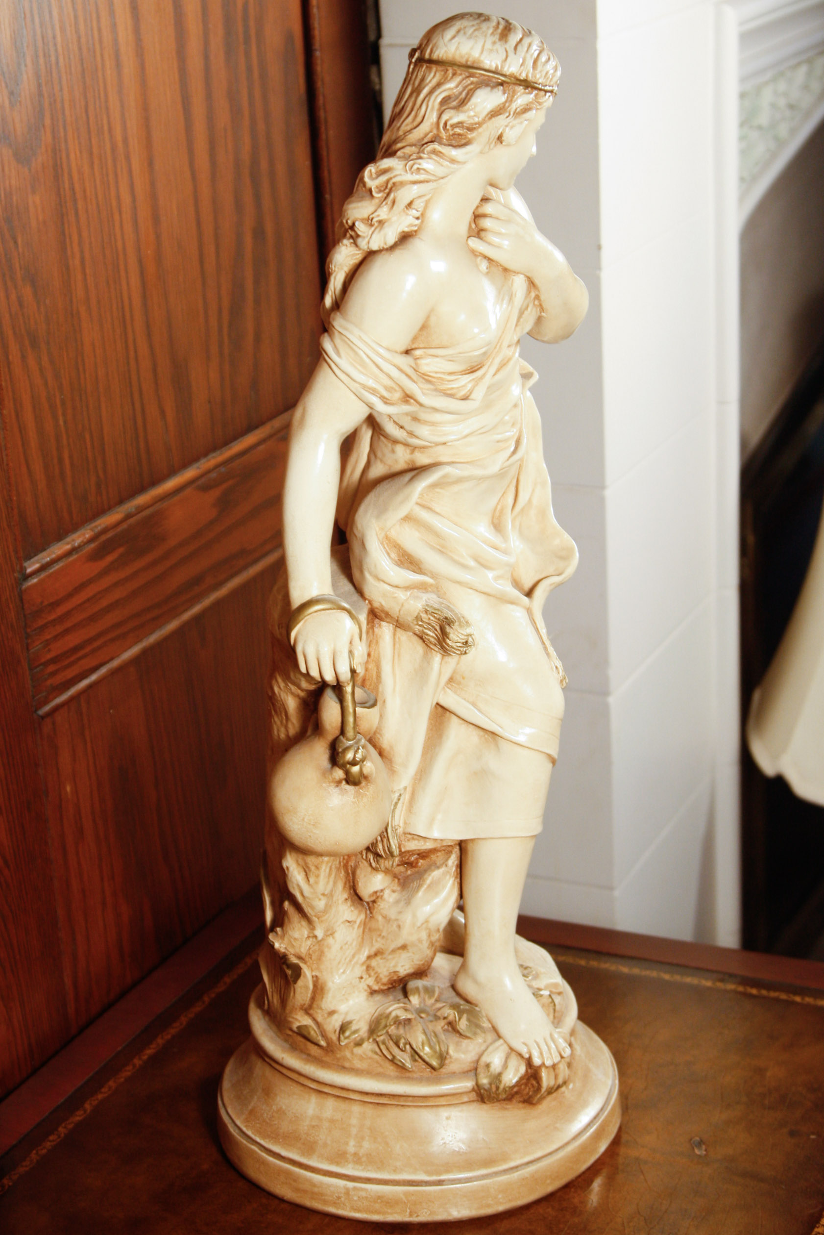 Marwal Ind Inc. Chalkware Sculpture After Moreau