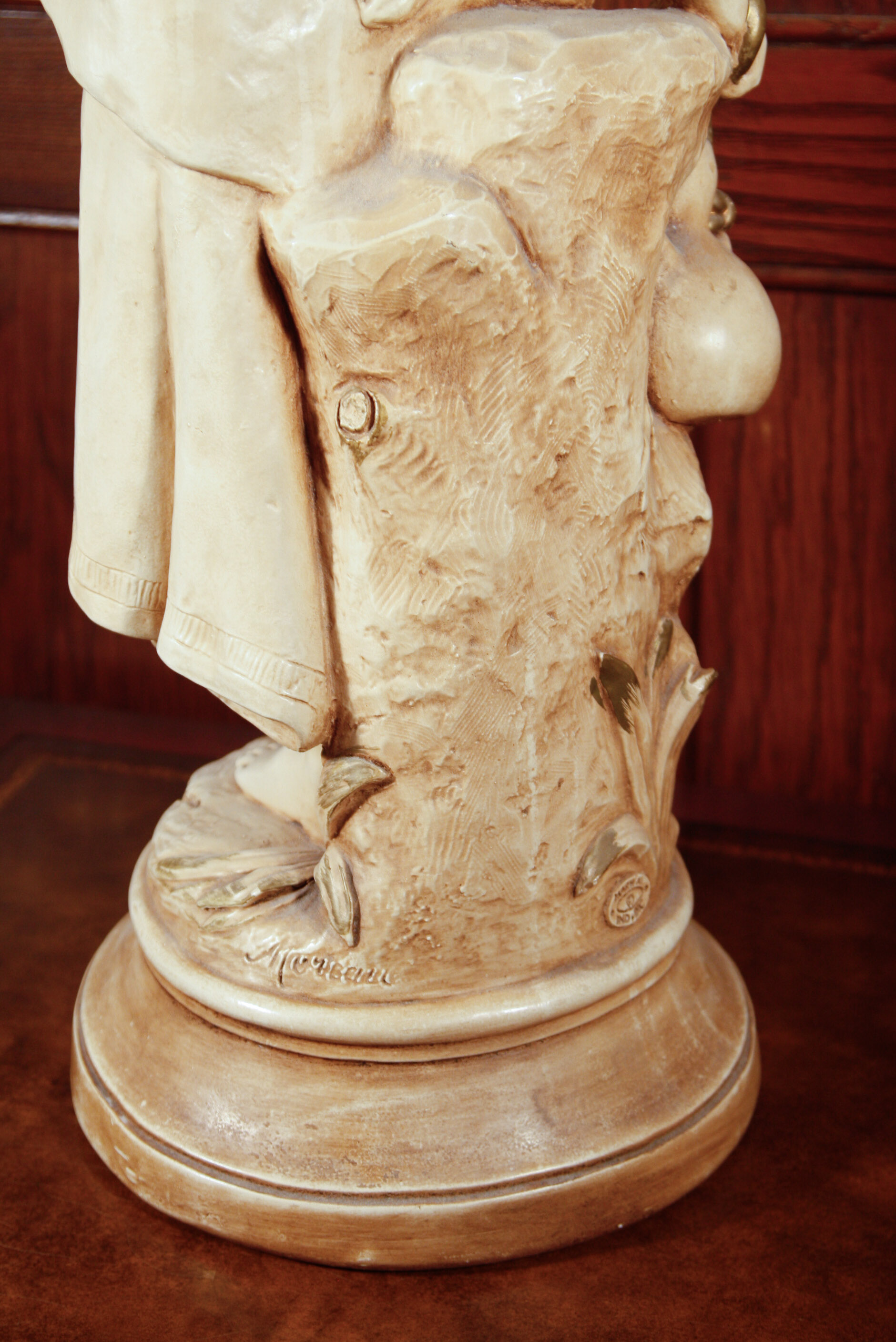 Marwal Ind Inc. Chalkware Sculpture After Moreau