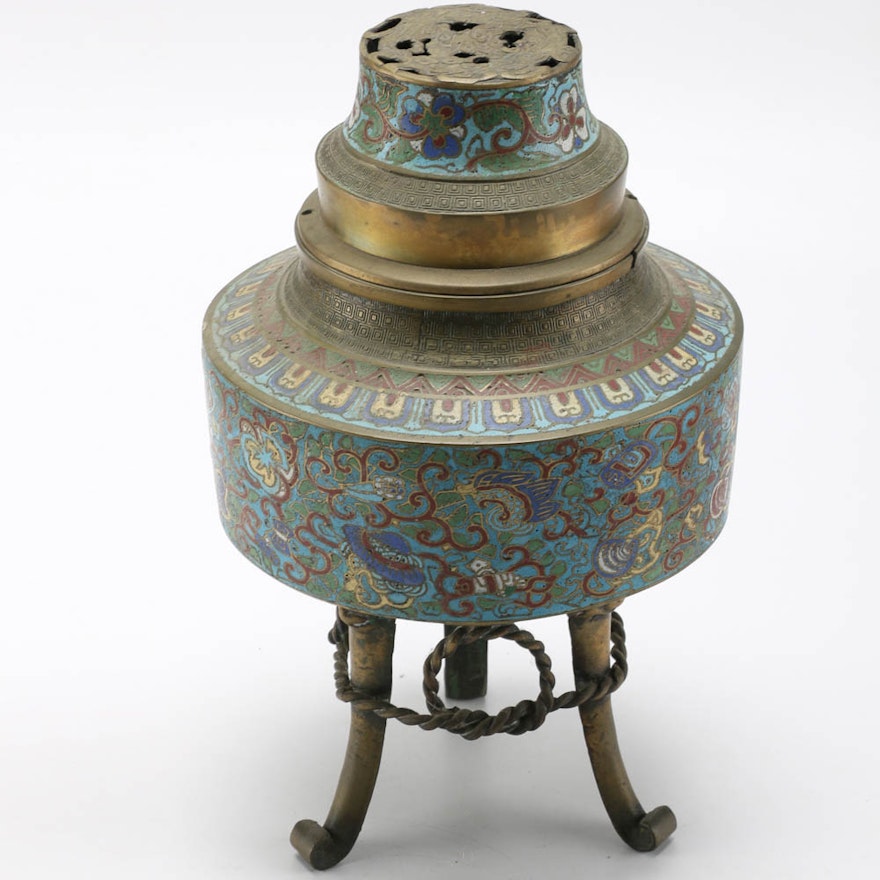 Chinese Cloisonné Incense Burner