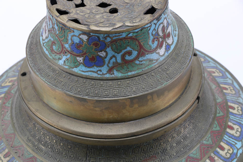 Chinese Cloisonné Incense Burner
