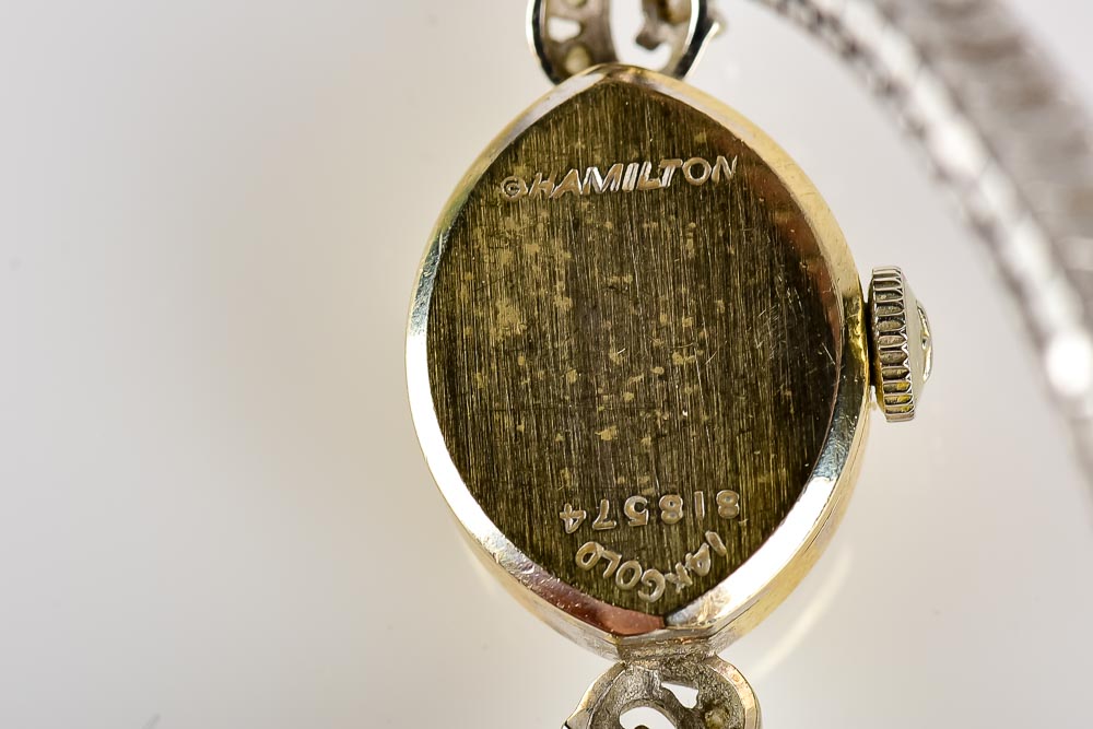 14K Gold and Diamond Hamilton Women's Watch