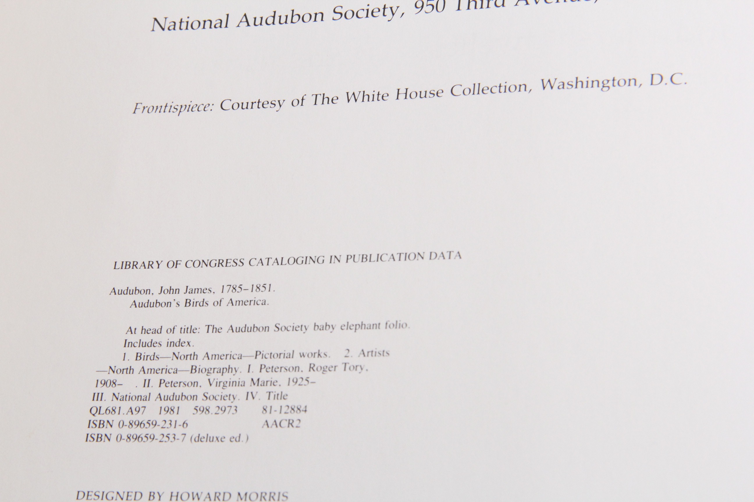 1981 Audubon Society Baby Elephant Folio