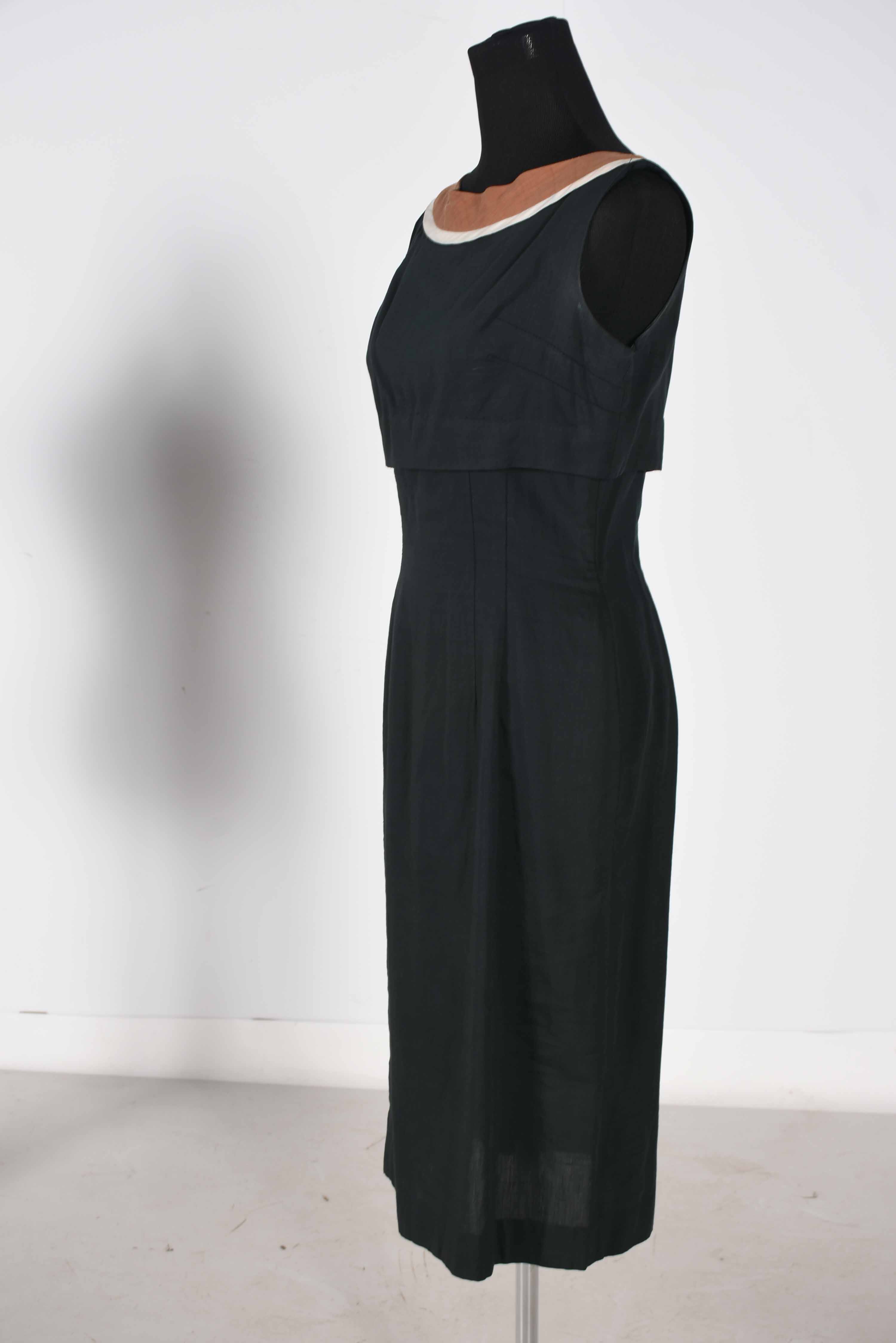 Vintage Black Sleeveless Dress