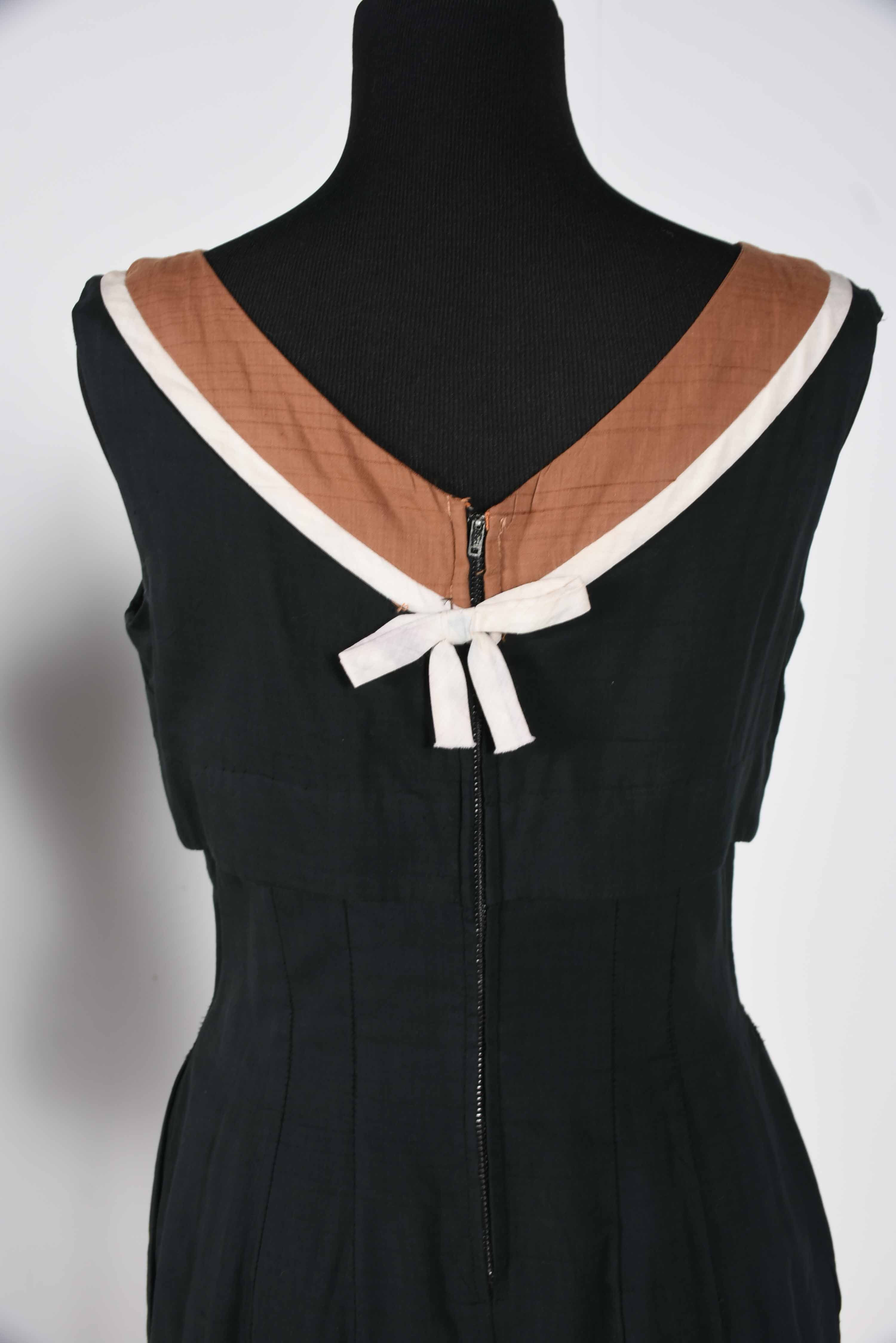 Vintage Black Sleeveless Dress