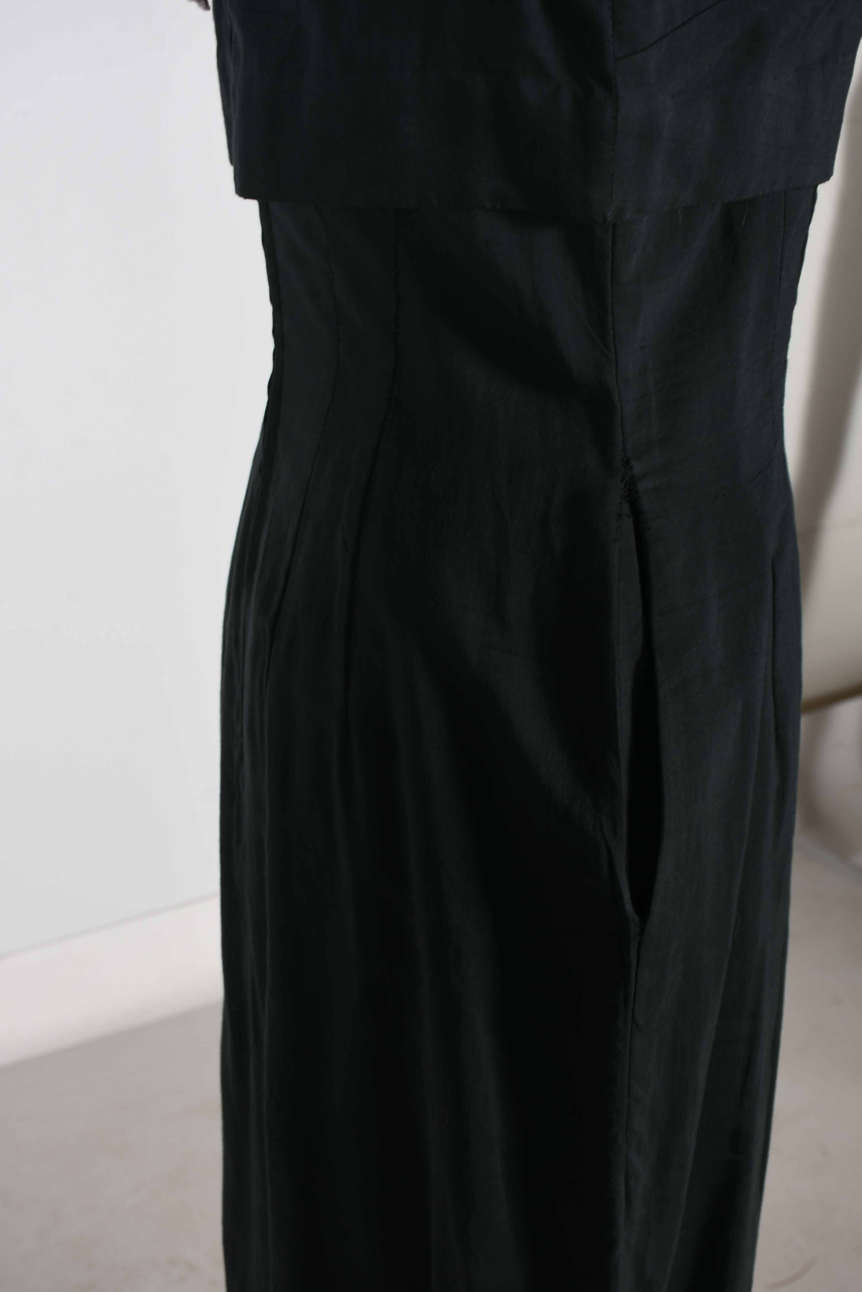 Vintage Black Sleeveless Dress