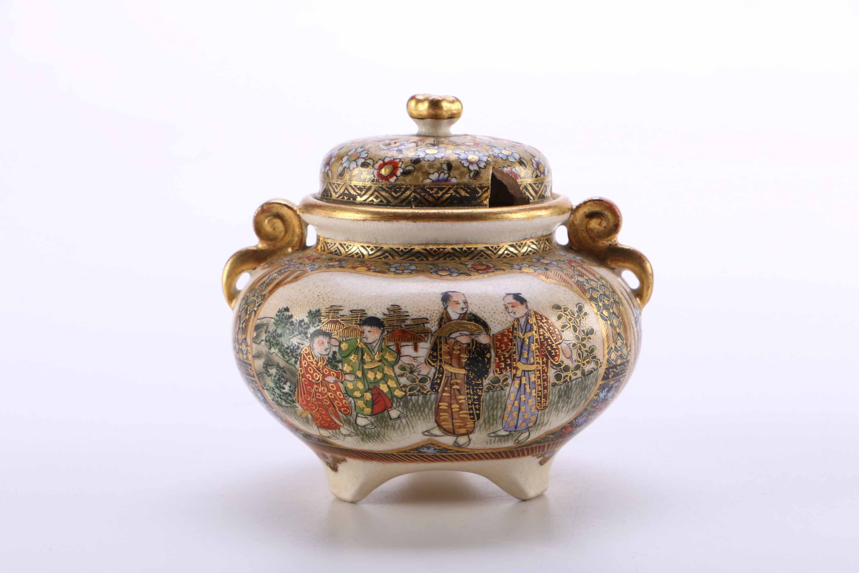 Collection of Fine Japanese Satsuma Stoneware