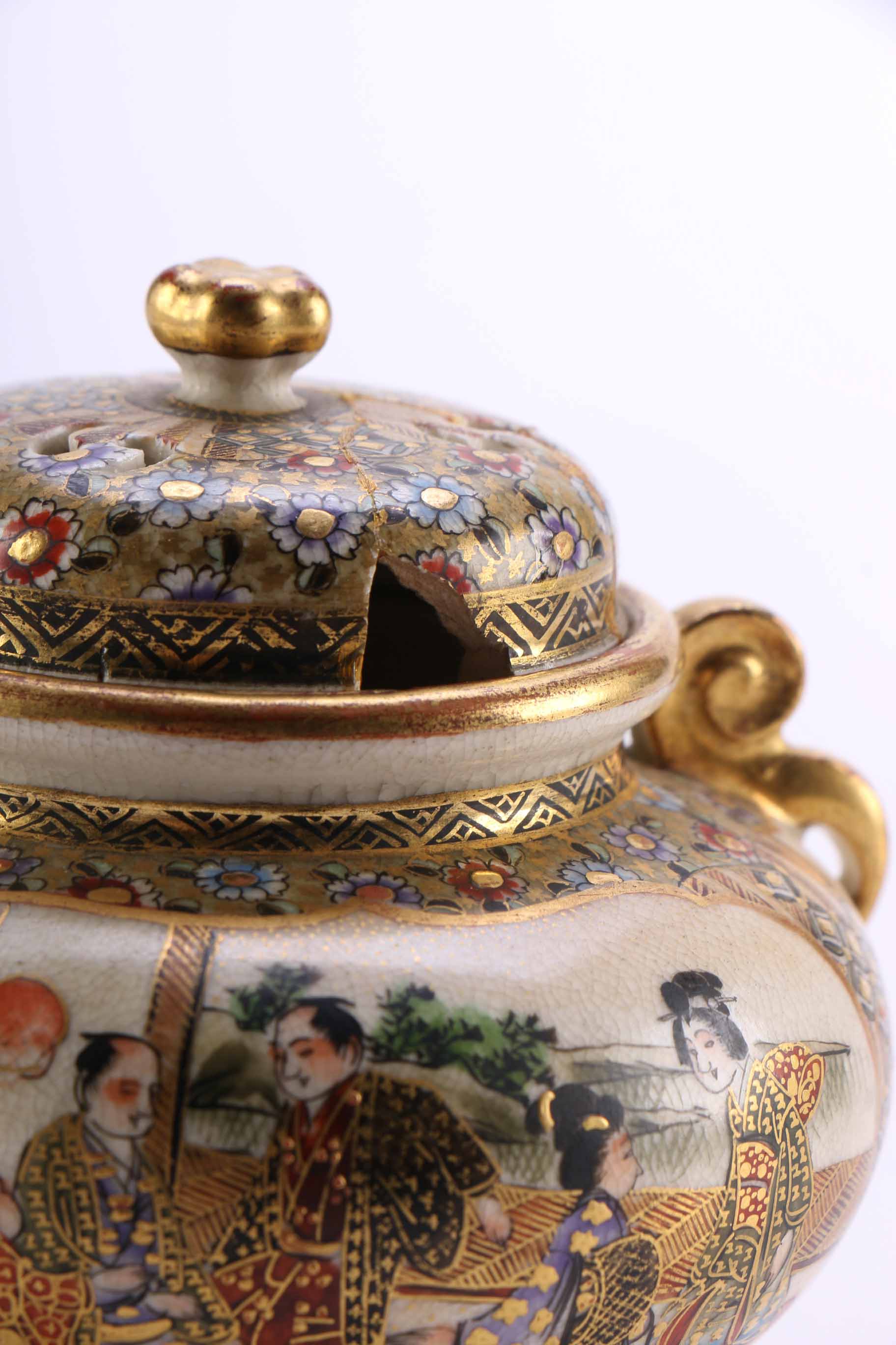 Collection of Fine Japanese Satsuma Stoneware