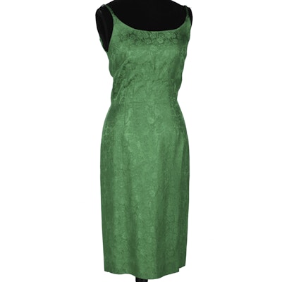 Vintage Green Cocktail Dress Vintage Green Cocktail Dress