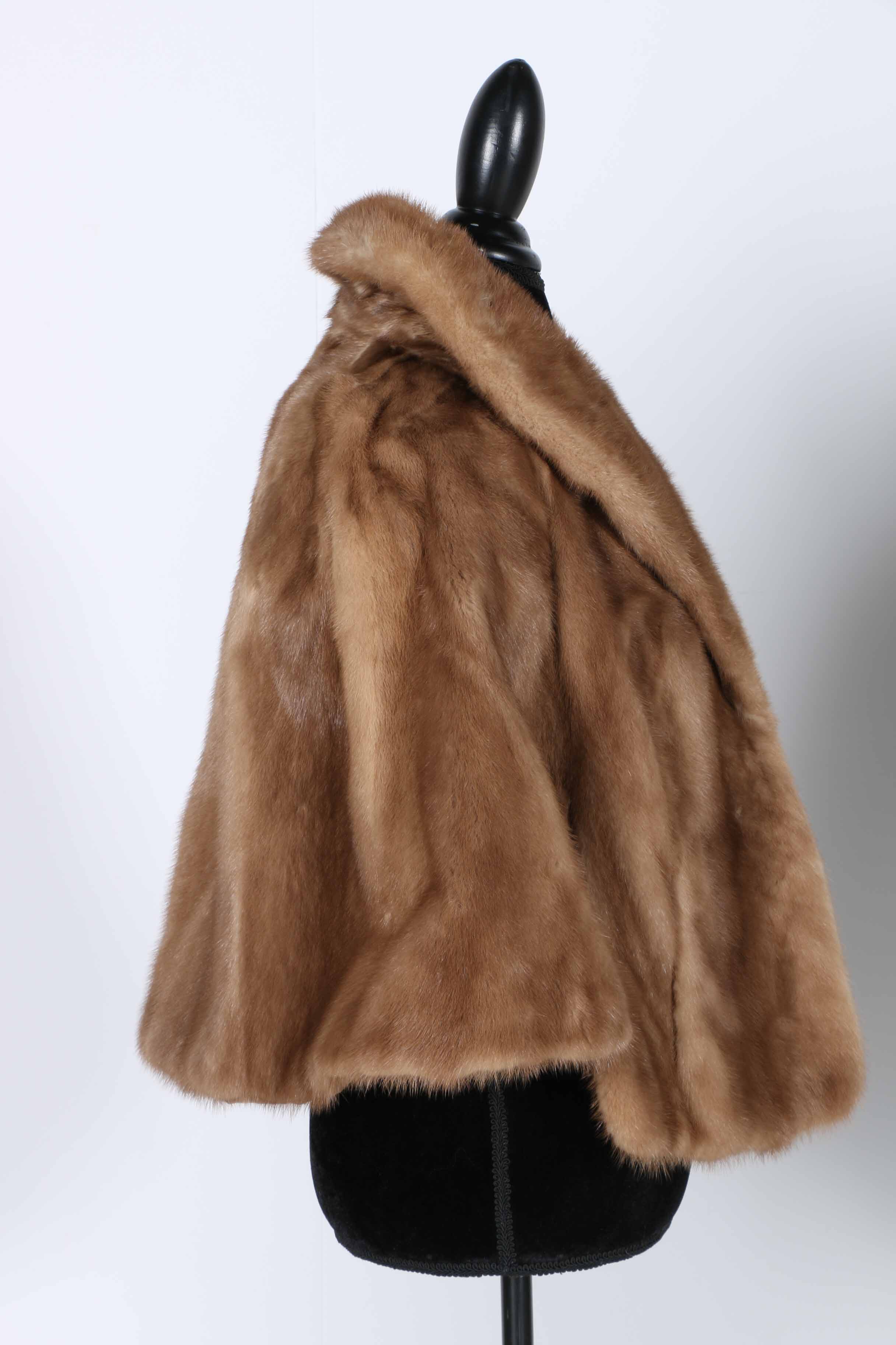 Vintage Mink Fur Cape