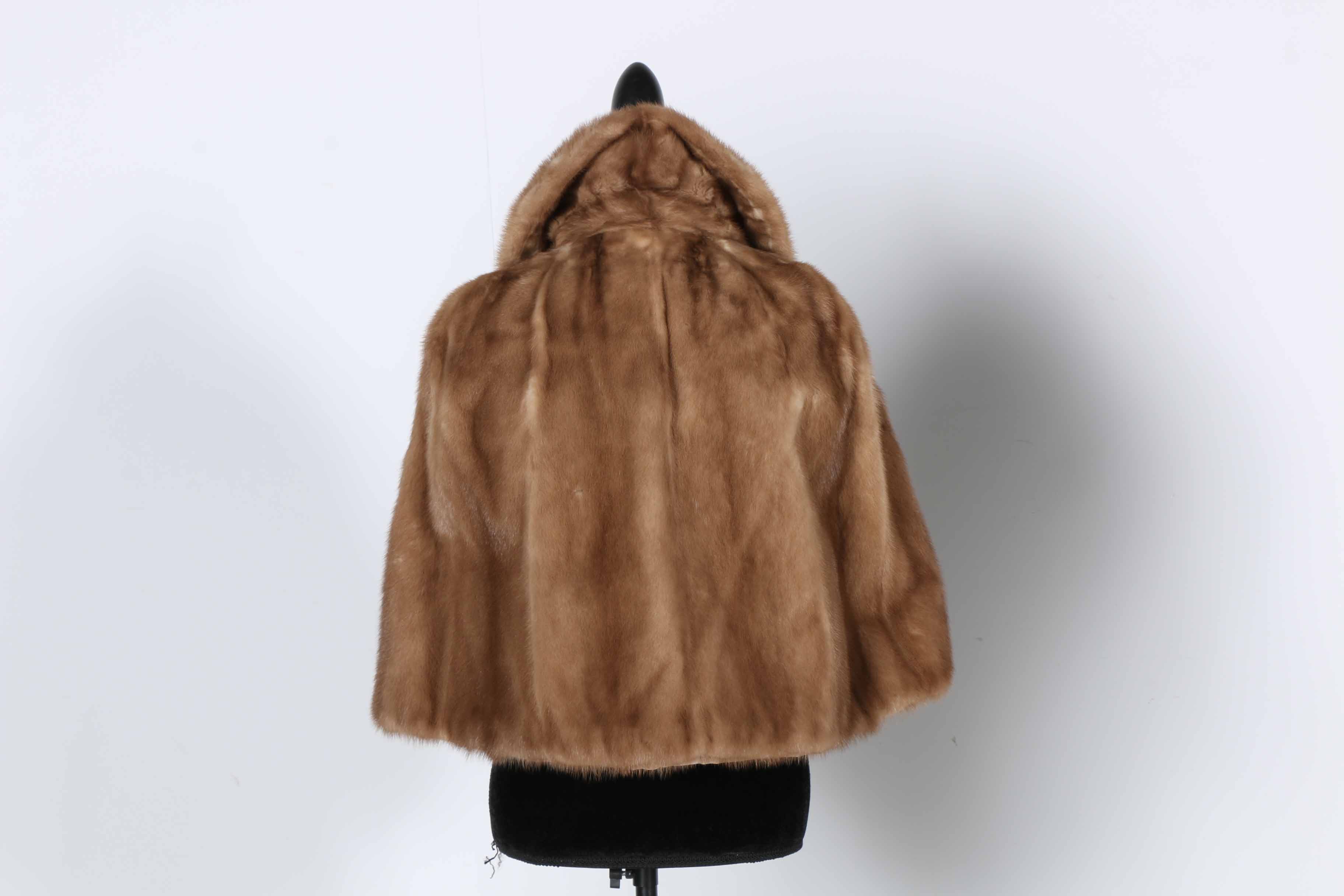 Vintage Mink Fur Cape