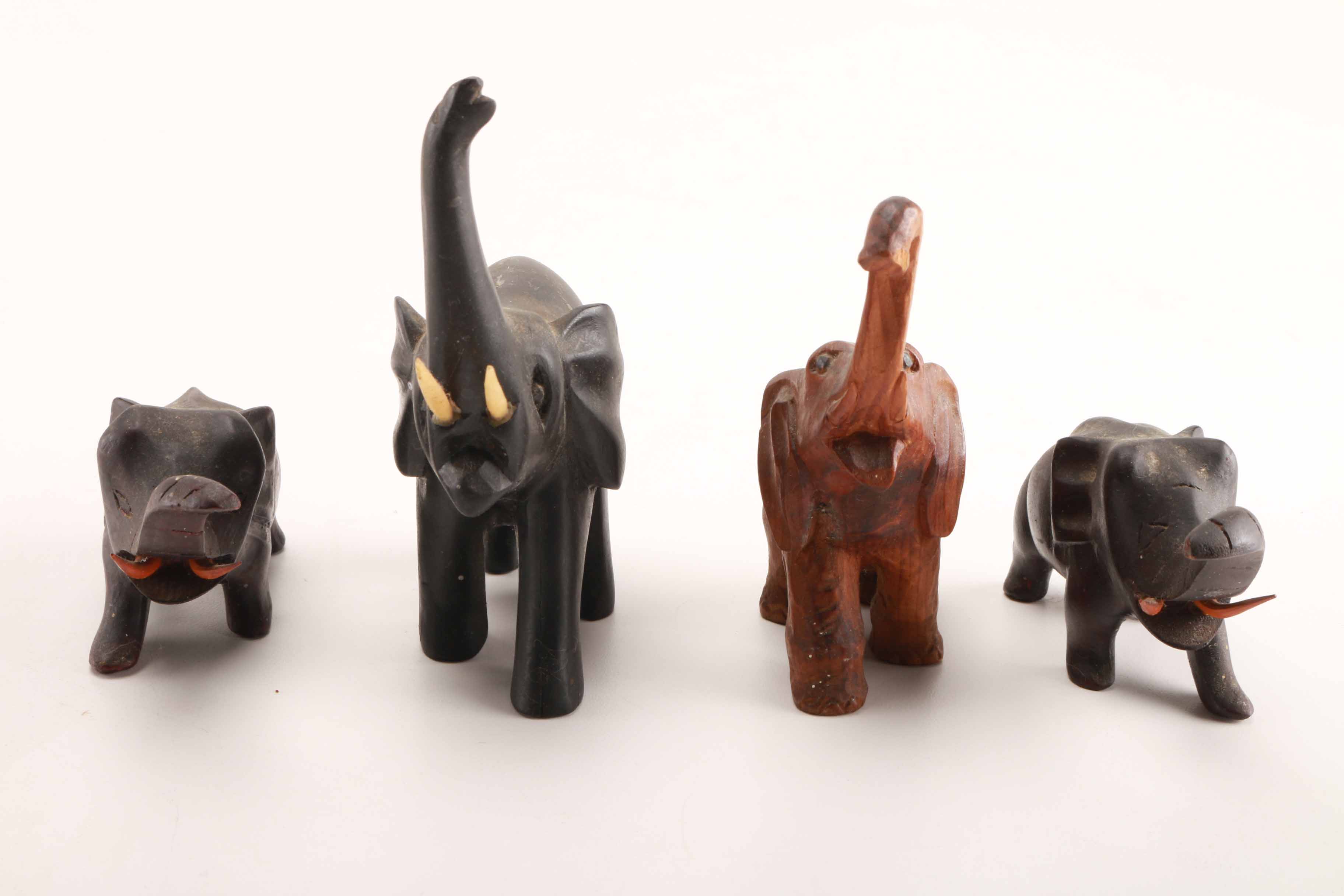 Variety of Elephant Figurines