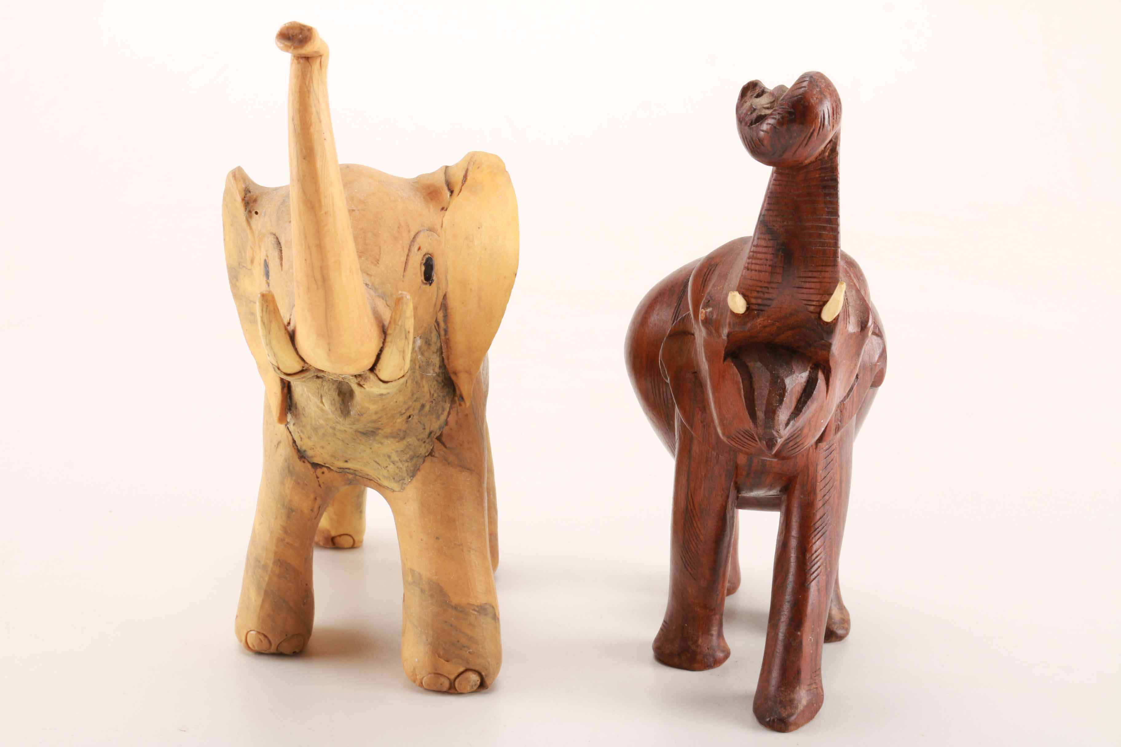 Variety of Elephant Figurines