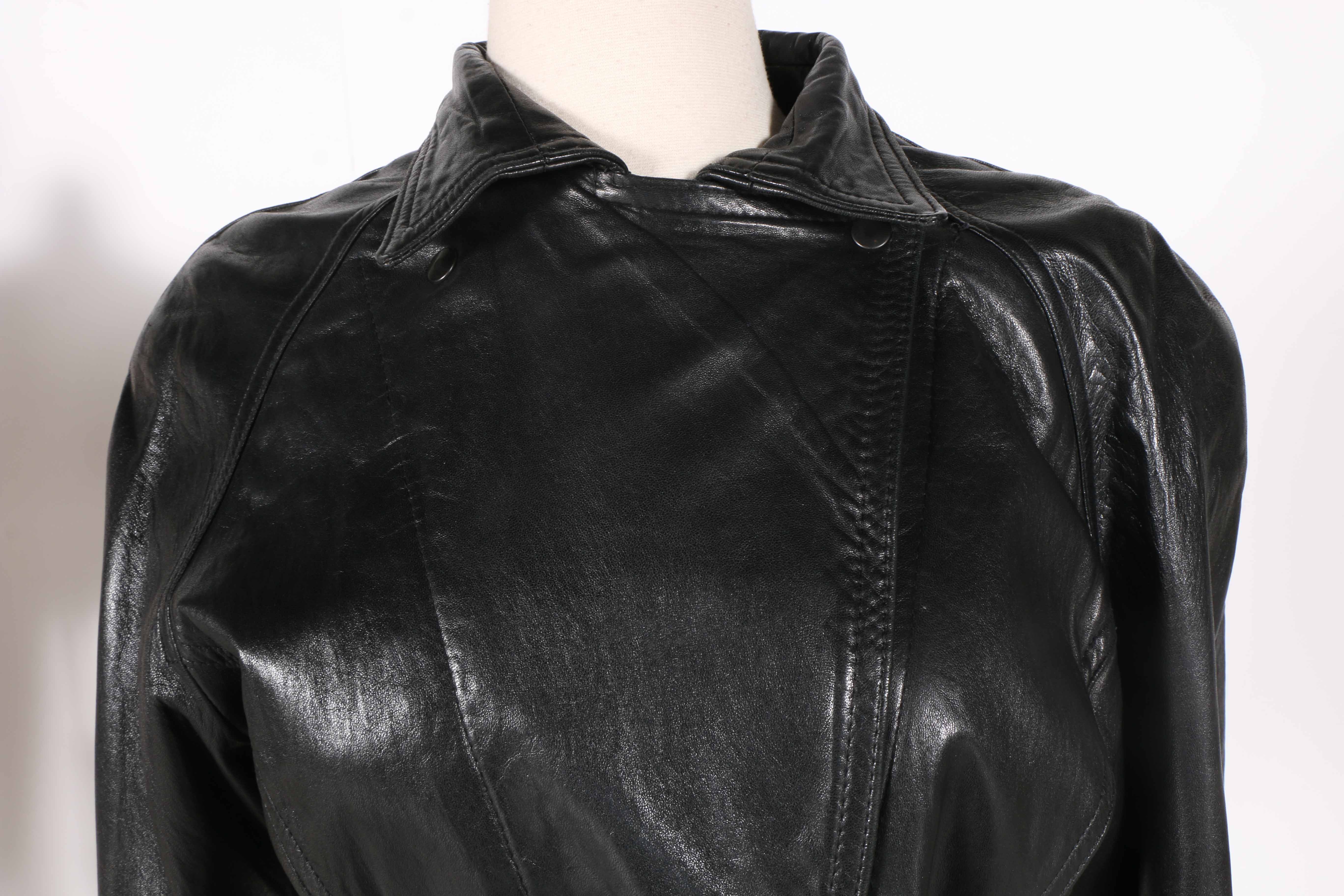 Neiman-Marcus Women's Black Leather Jacket
